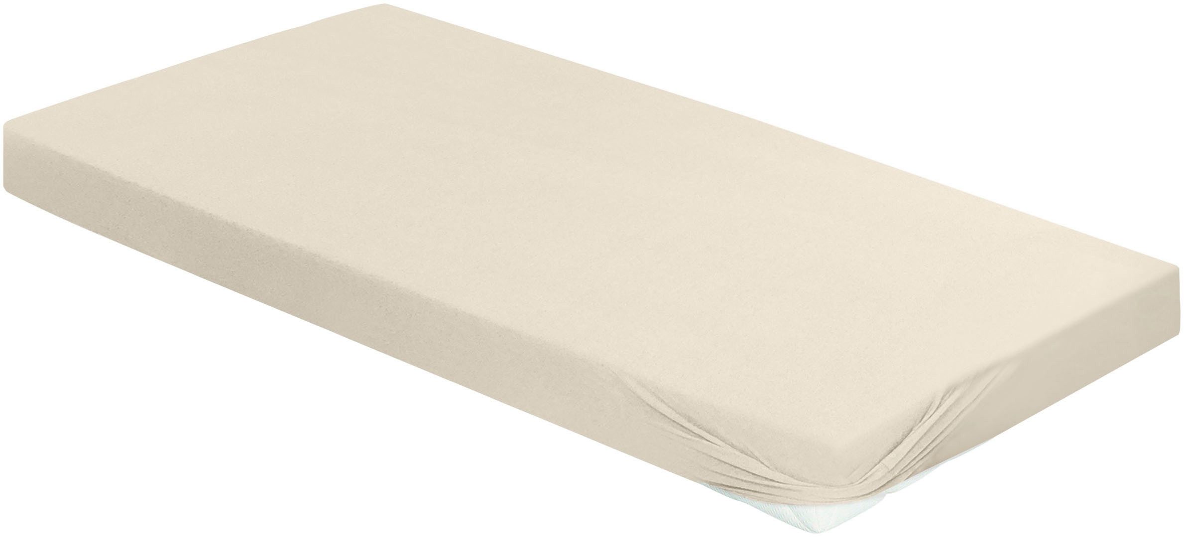BIERBAUM Hoeslaken Biber, knuffelig warm in de winter 100% katoen, onderhoudsvriendelijk, voor matrassen tot 20 cm hoogte (1 stuk) hoeslakens maat