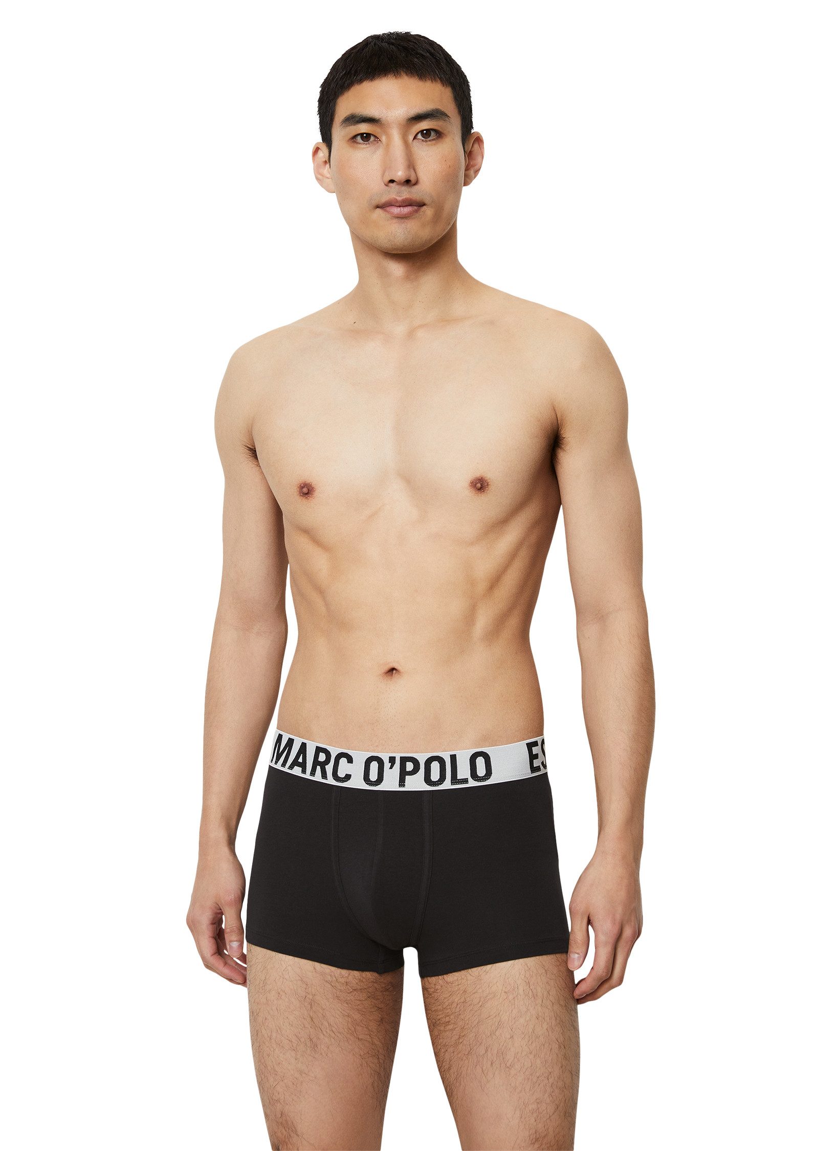 Marc O'Polo Boxershort Essentails met elastische logoband (Set van 3)