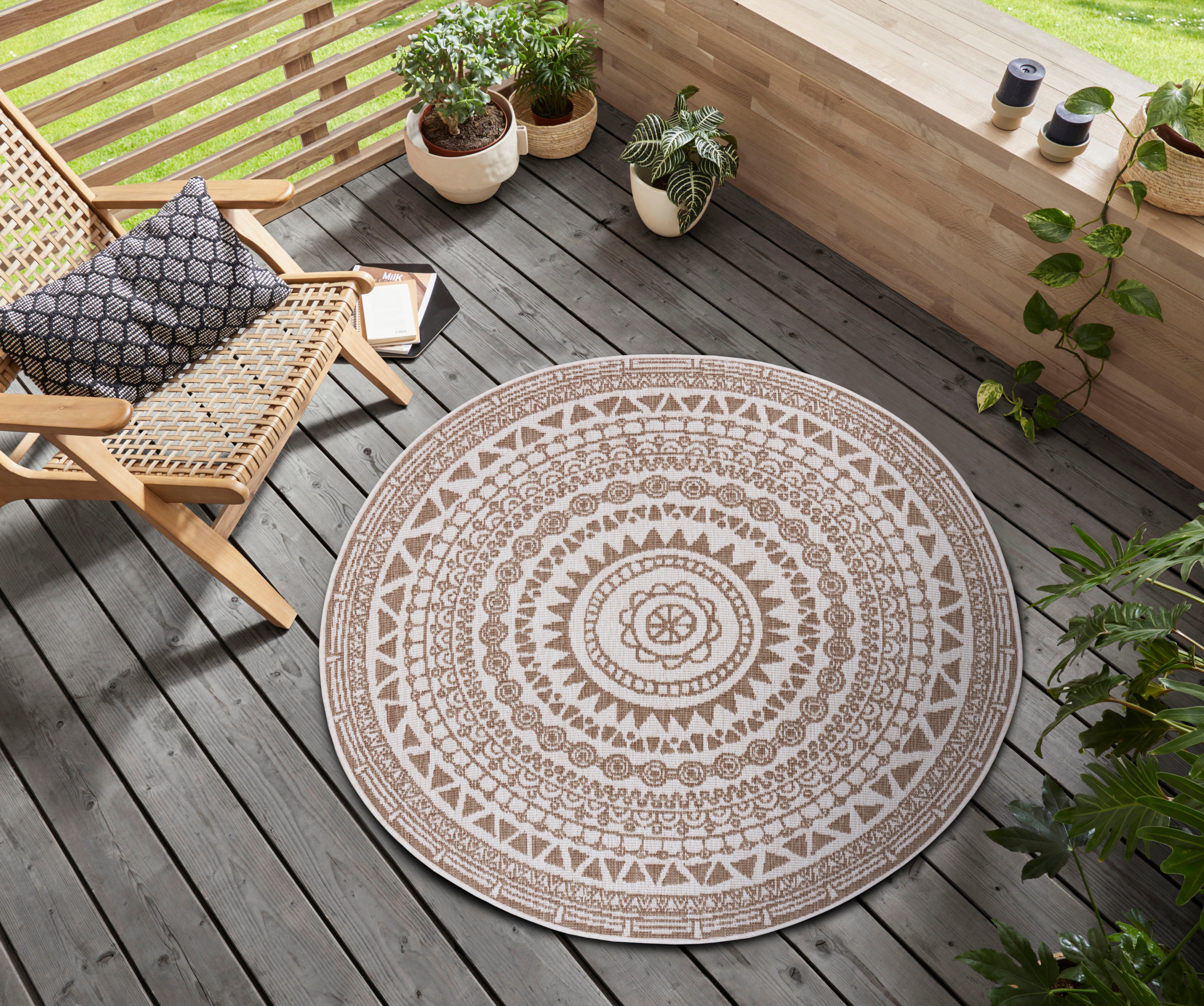 NORTHRUGS Vloerkleed Coron Geschikt voor binnen en buiten, weerbestendig, balkon, tuin, woonkamer, waterbestendig