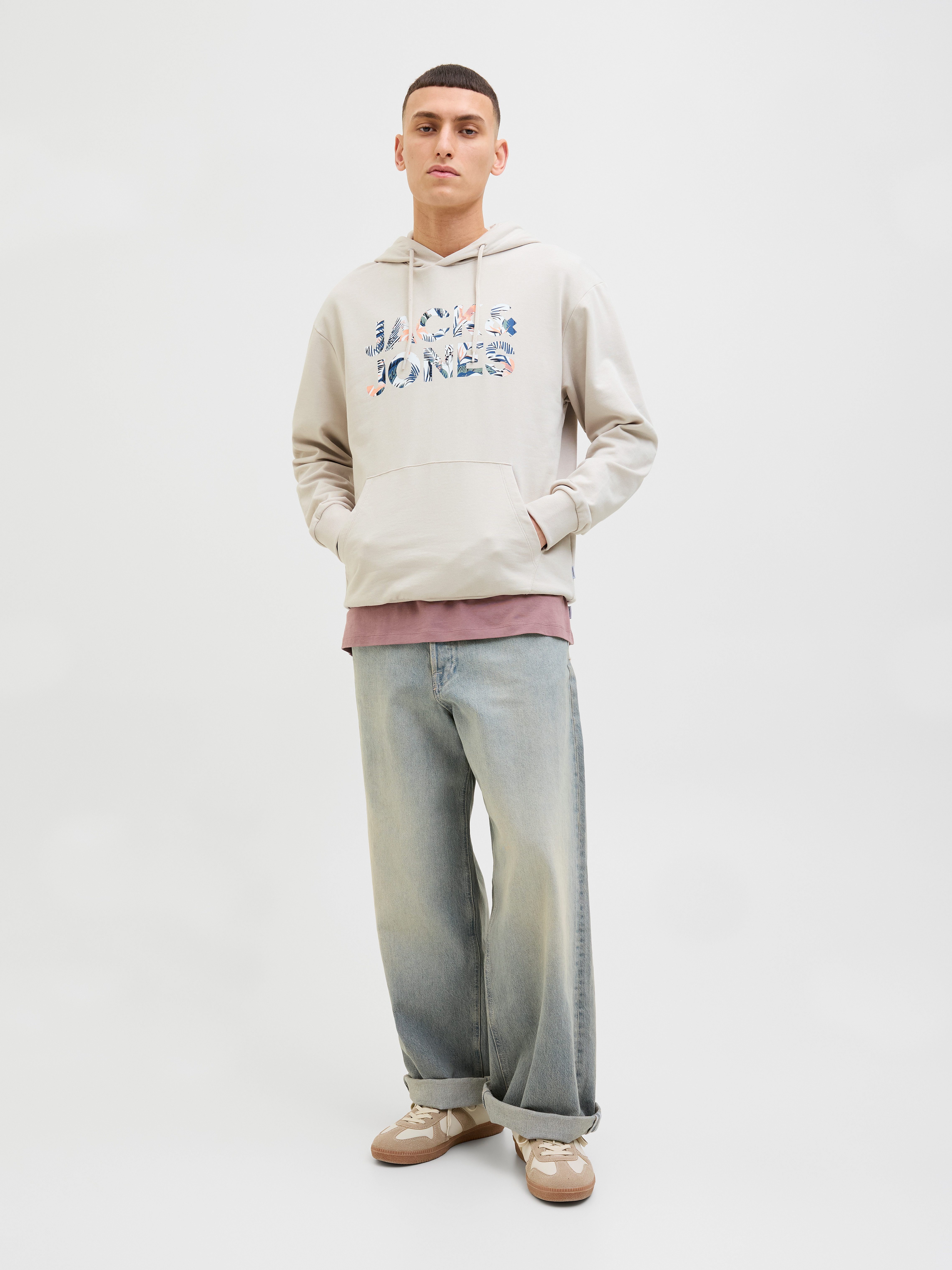 Jack & Jones Hoodie JJEBRYAN CORP LOGO SWEAT HOOD NOOS