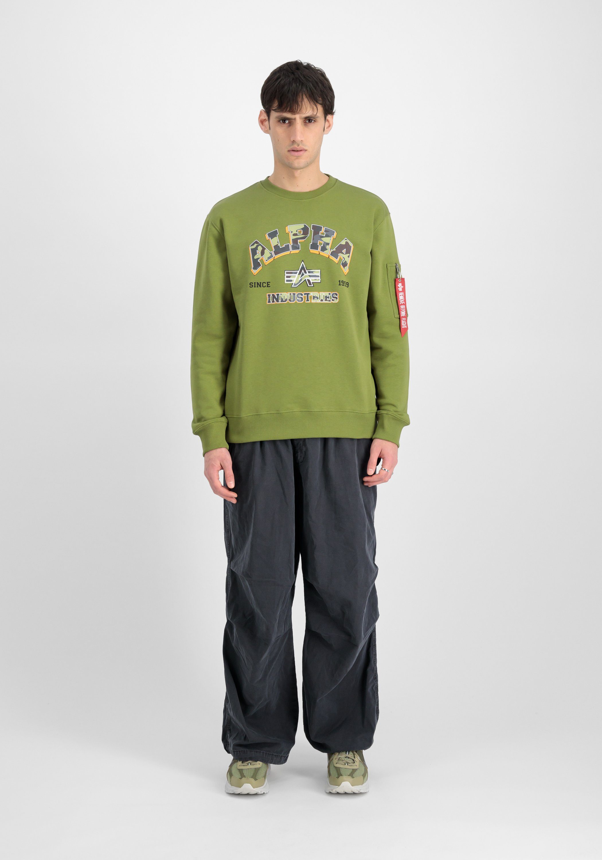 Alpha Industries Sweater ALPHA INDUSTRIES Men - Sweatshirts College Camo Sweater