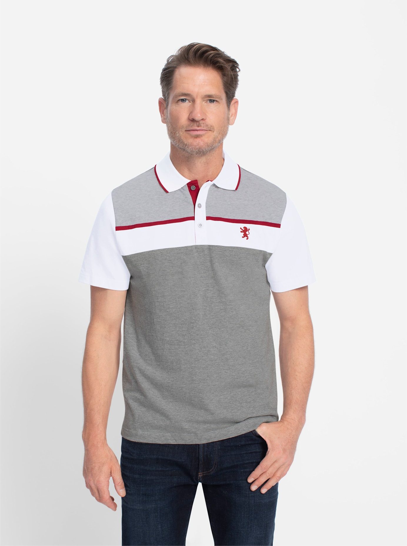 Marco Donati Shirt met korte mouwen Poloshirt met korte mouwen (1-delig)