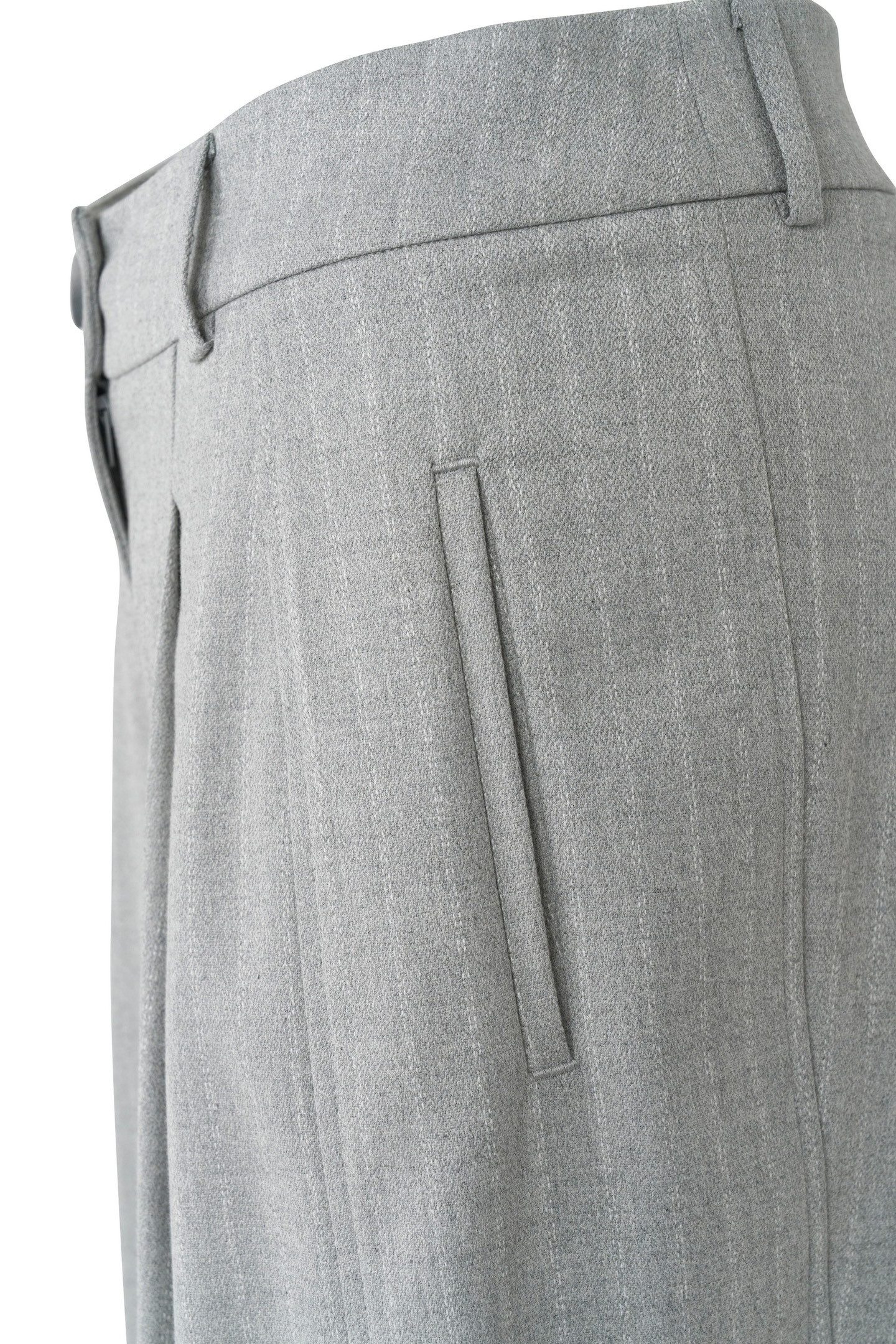 Bugatti Stoffen broek met strepen & persvouwen
