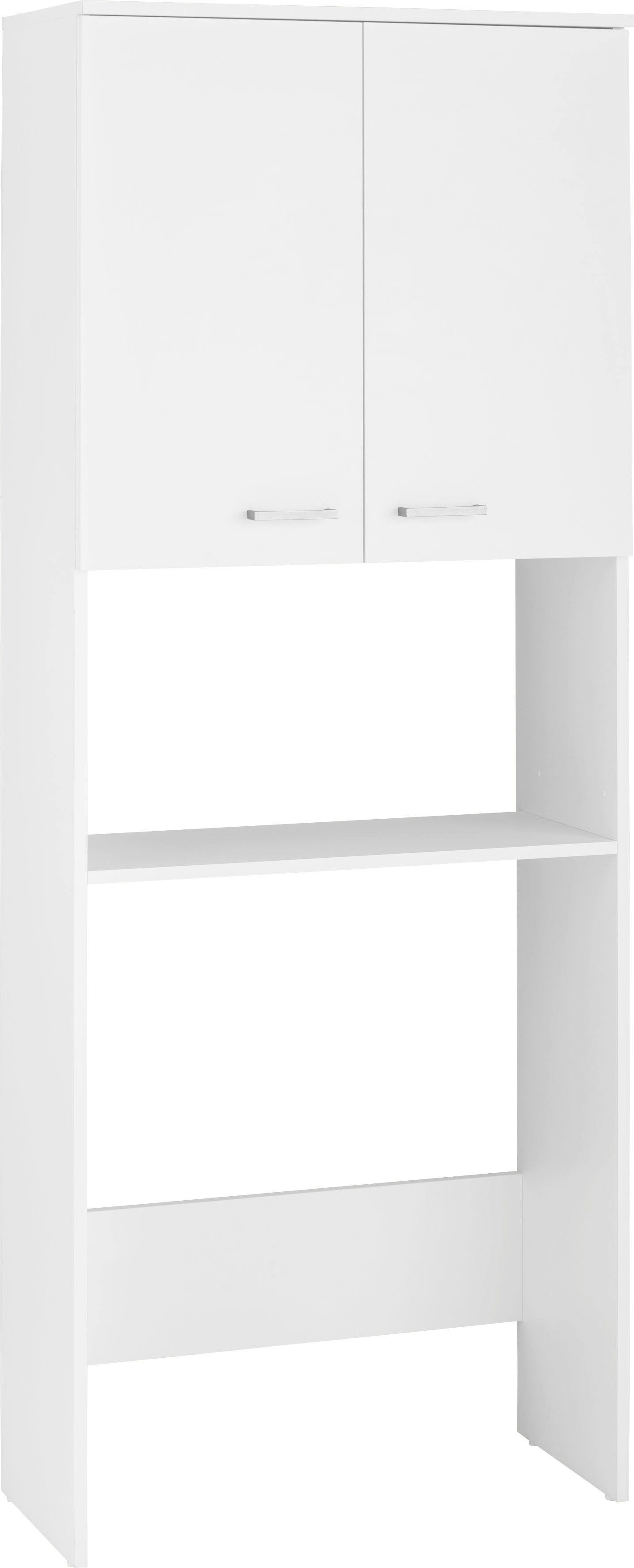 Schildmeyer Kast voor wasmachine Mobes, Made in Germany Breedte x hoogte: 70,3x188,6 cm, bergruimte in rekvak en achter dubbele deur