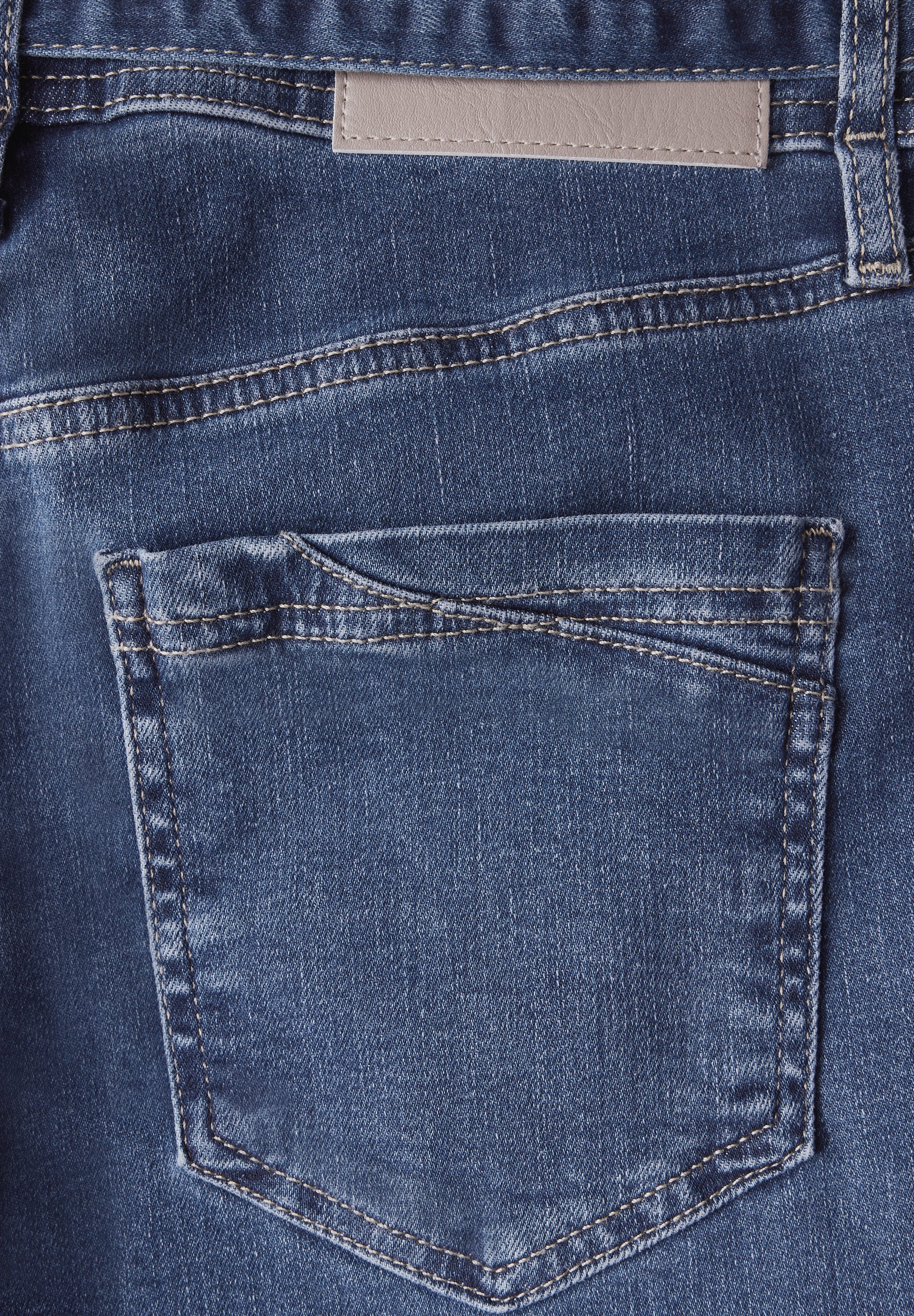 STREET ONE Wijde jeans met riem