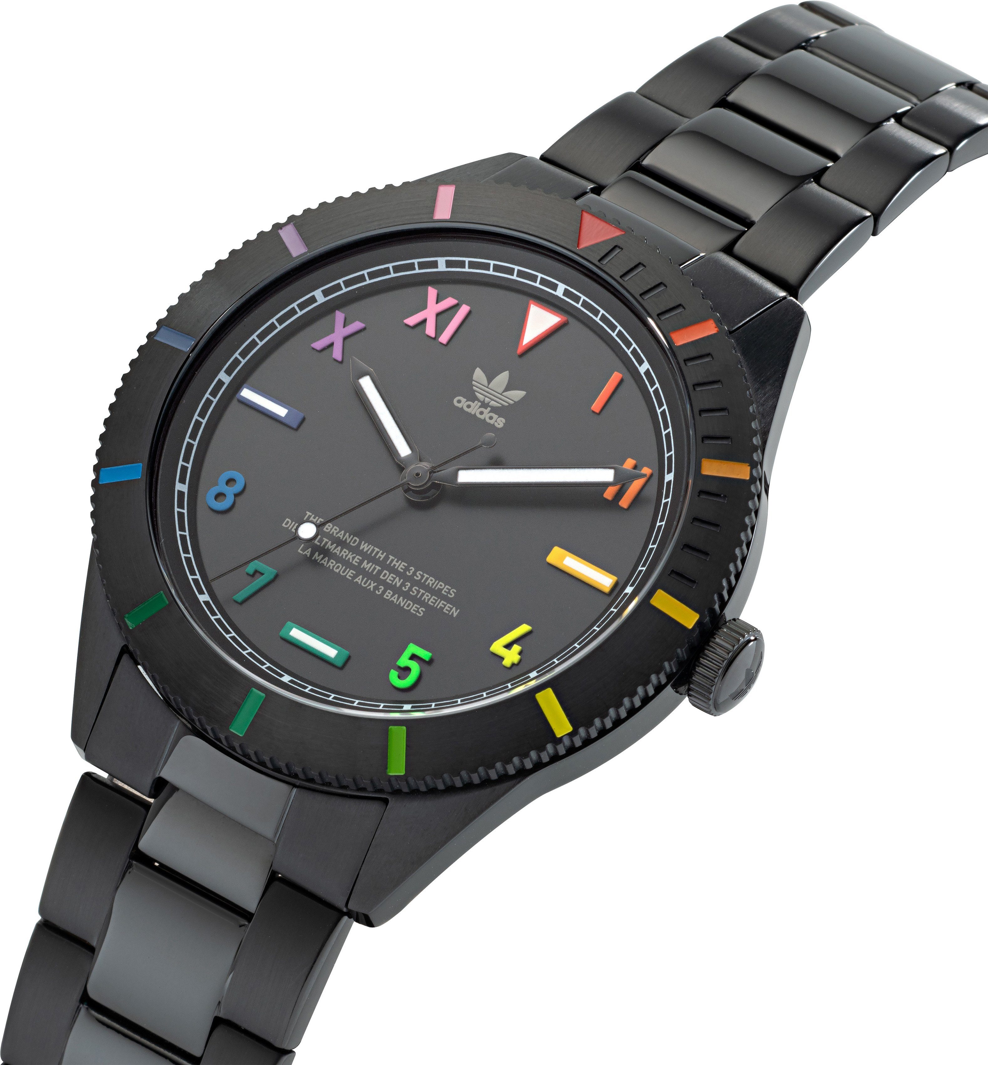 adidas Originals Kwartshorloge EDITION THREE Horloge, herenhorloge, dameshorloge, stalen armband