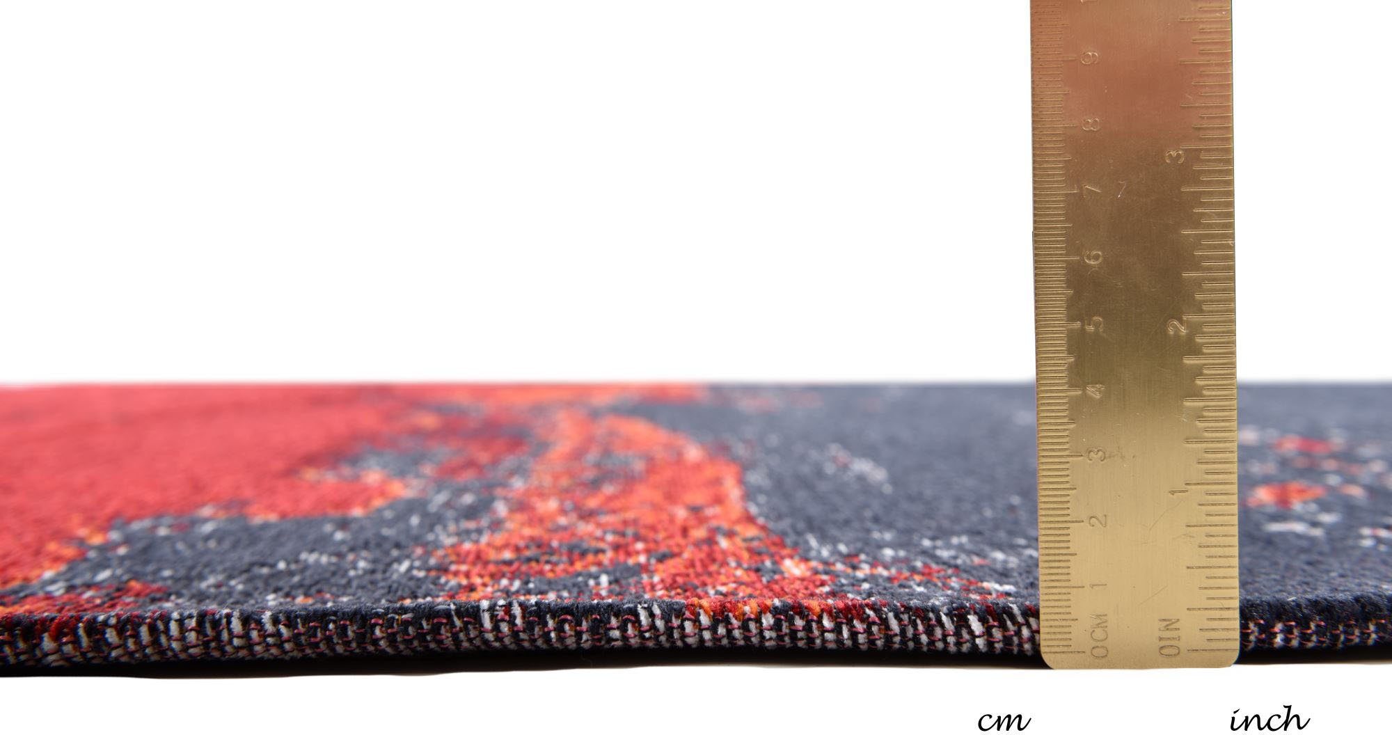 Gino Falcone Vloerkleed Cosima-116 plat geweven jacquard-vloerkleed, met chenillegaren, modern design