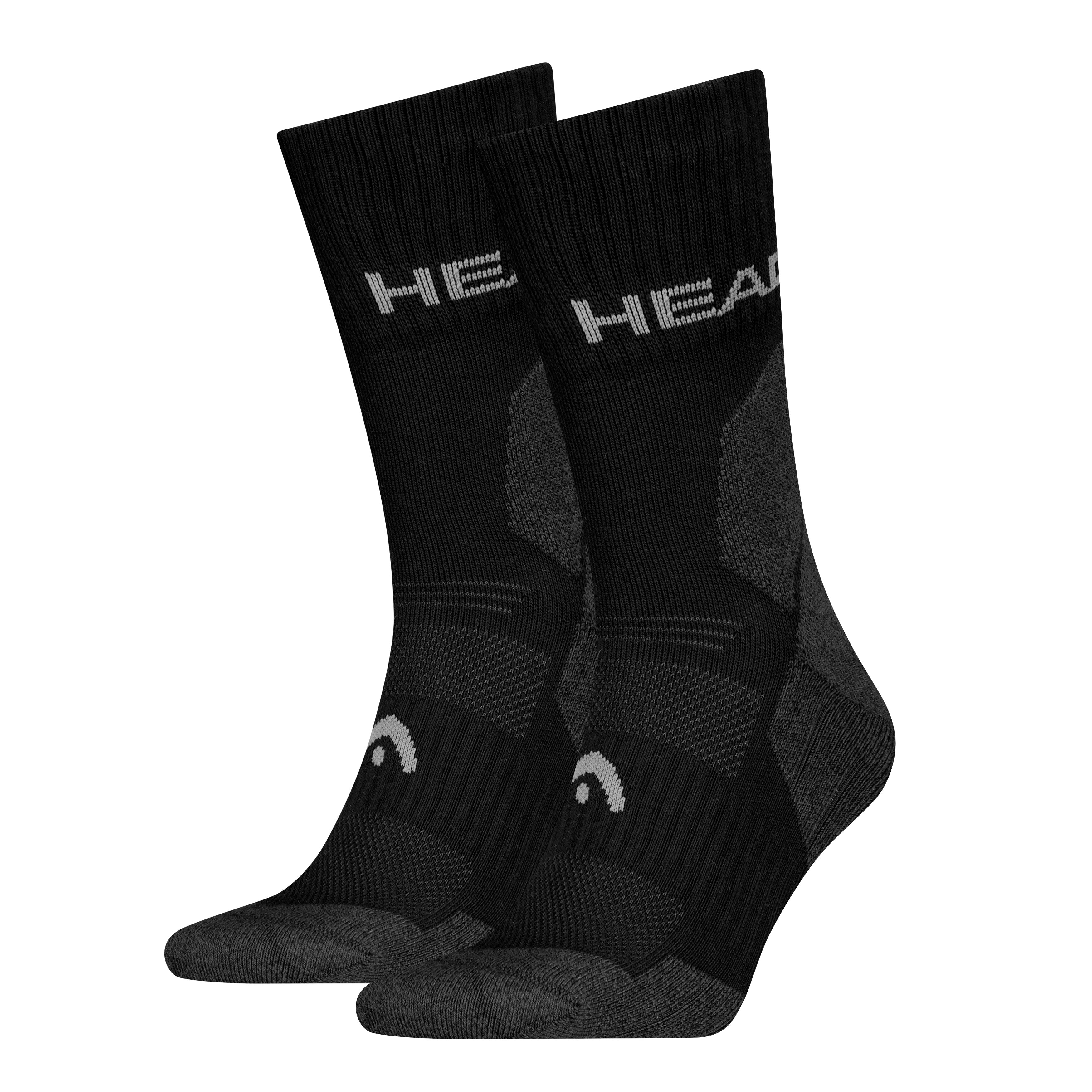 Head Sokken HEAD HIKING ALL CLIMATES CREW 2P (2 paar) jongens sokken maat 39-42 zwart