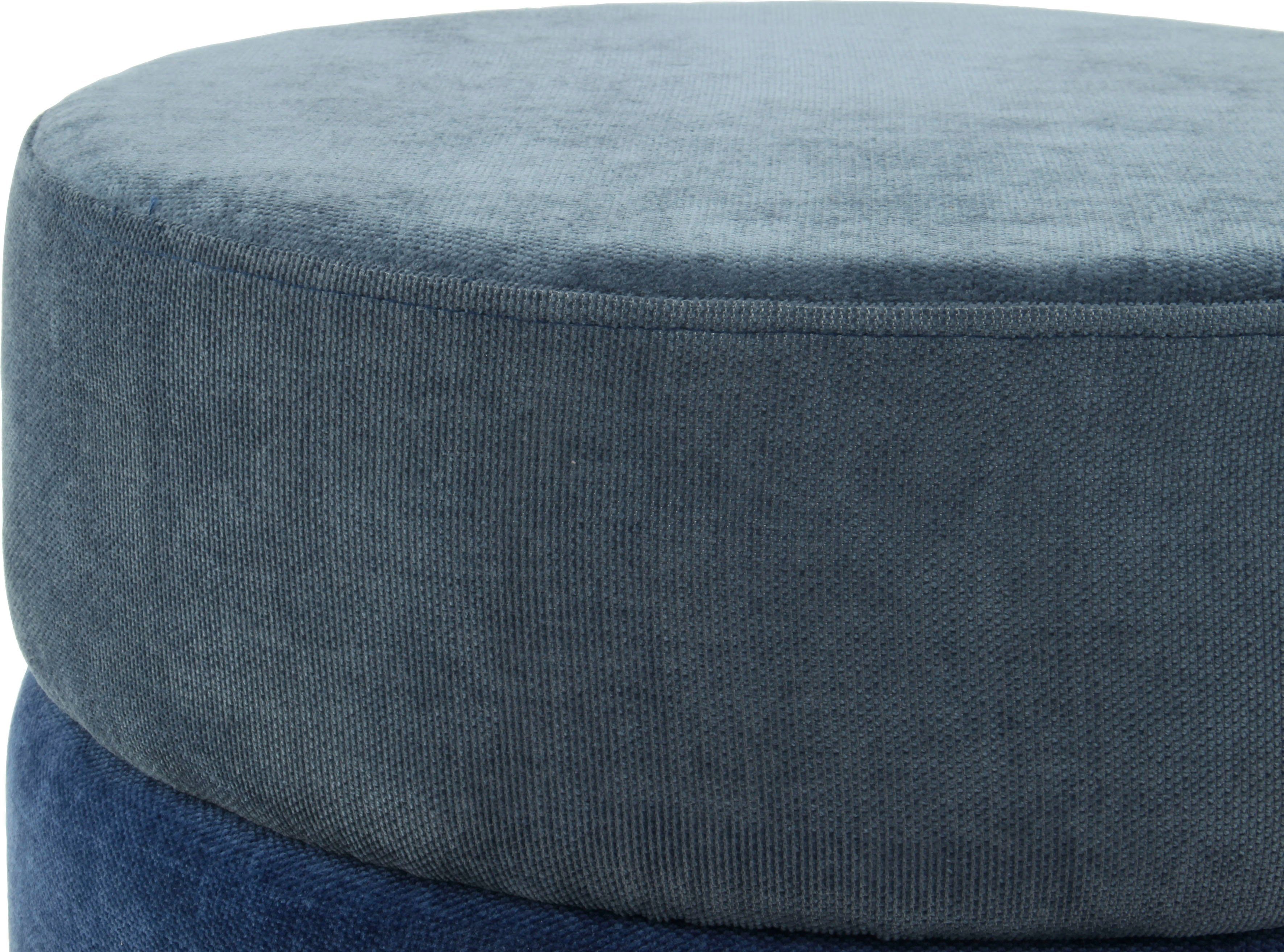 Kayoom ZitHocker Matilda 225, comfortabele ronde vorm, gezellige design-hocker (1 stuk)