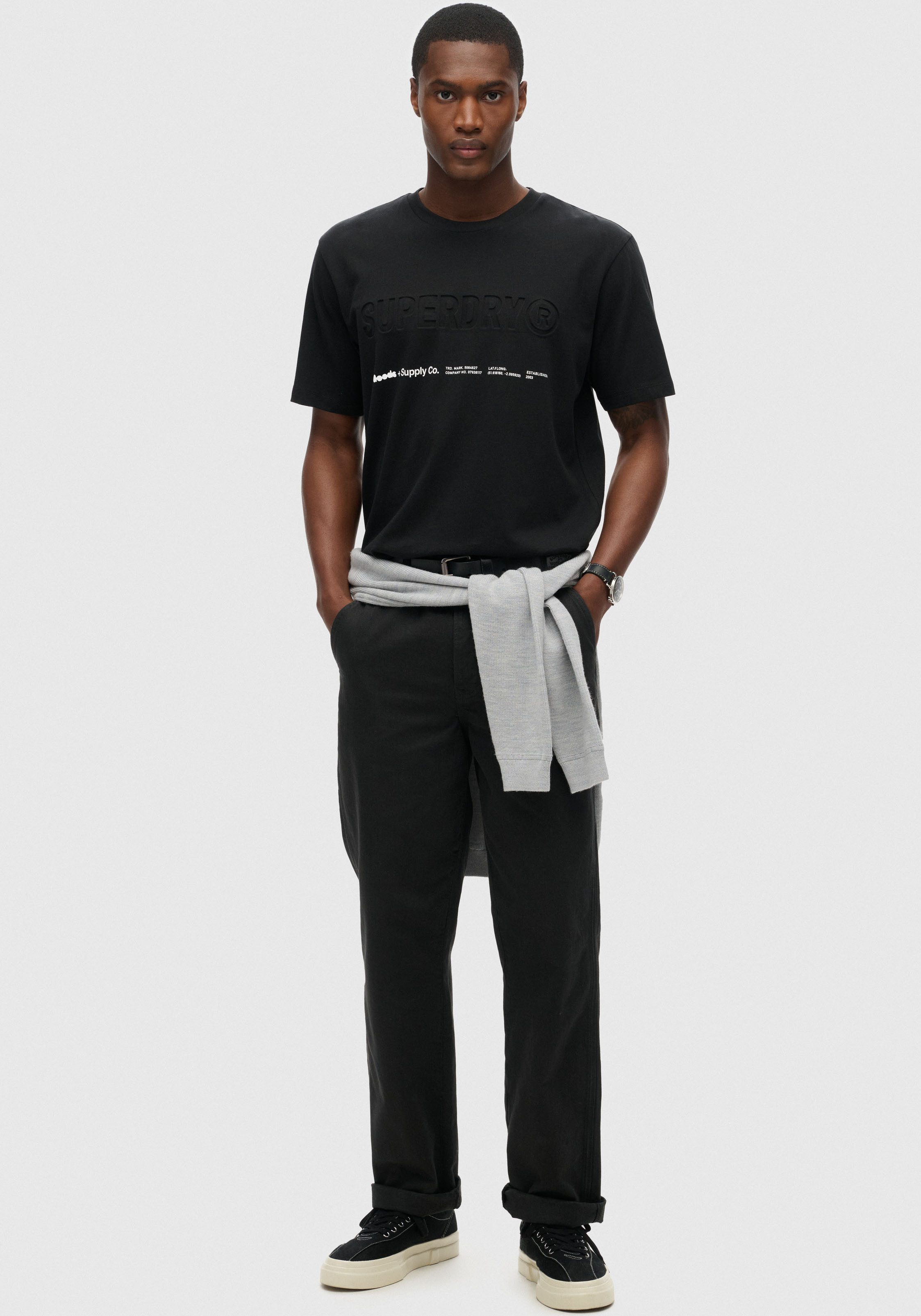 Superdry Shirt met ronde hals UTILITY SPORT LOGO LOOSE TEE