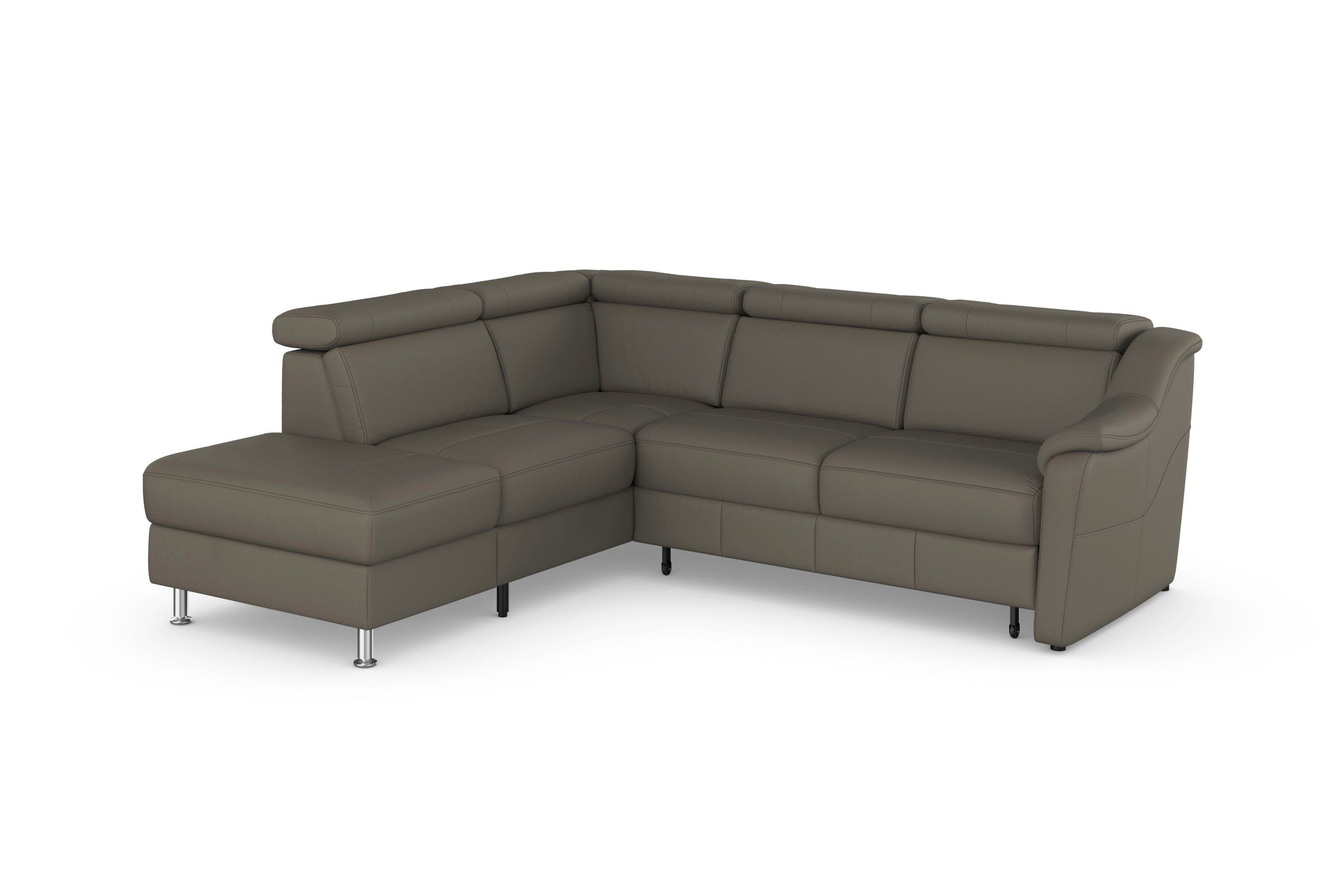 sit&more Hoekbank Freetown L-vorm met verstelbare hoofdsteun en comfortabele binnenvering
