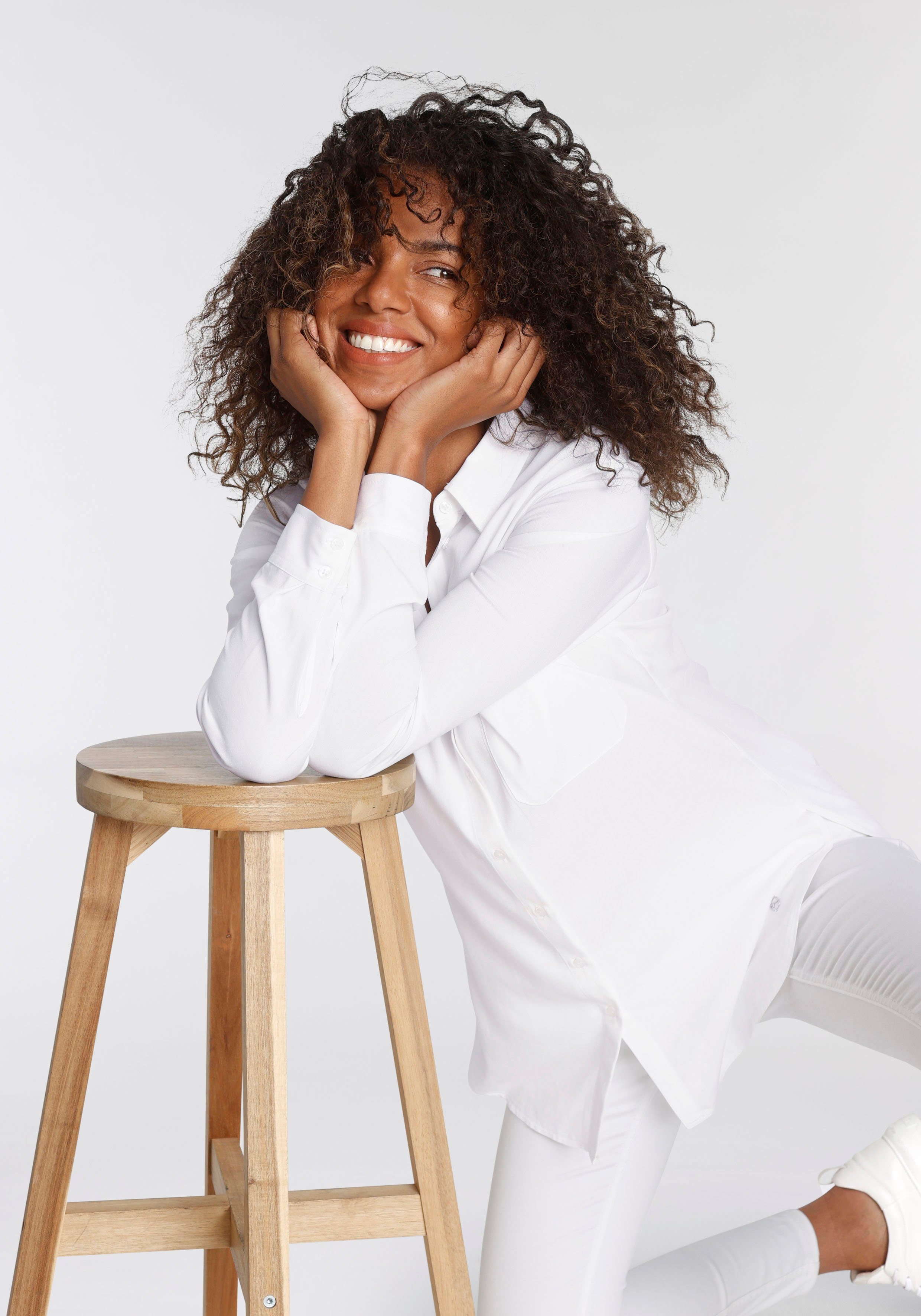 Tamaris Overhemdblouse in oversized-look