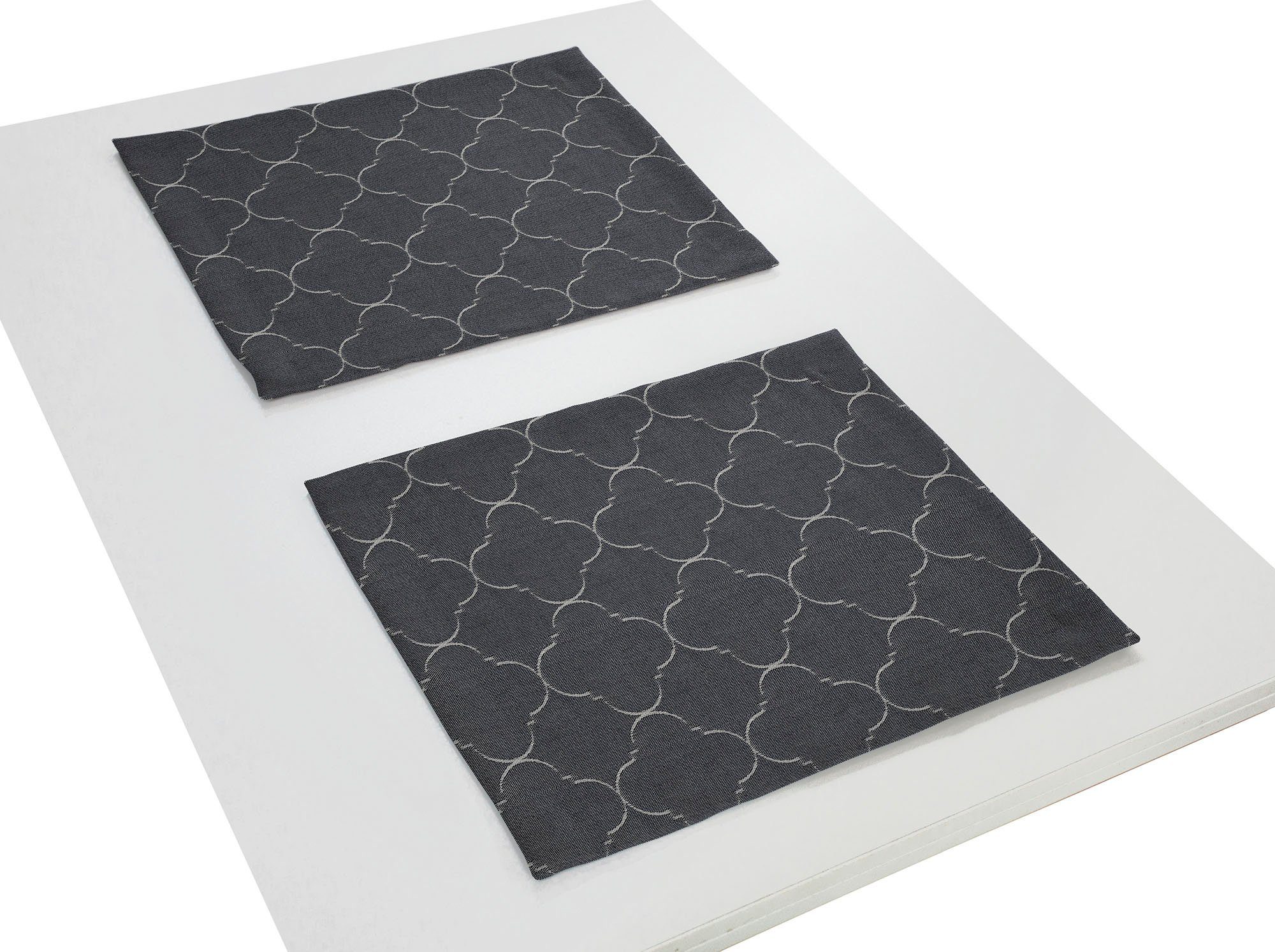 Adam Set placemats Indian Cortezada GOTS organic, gecertificeerd door CERES 0242, Made in Germany (2 stuks)