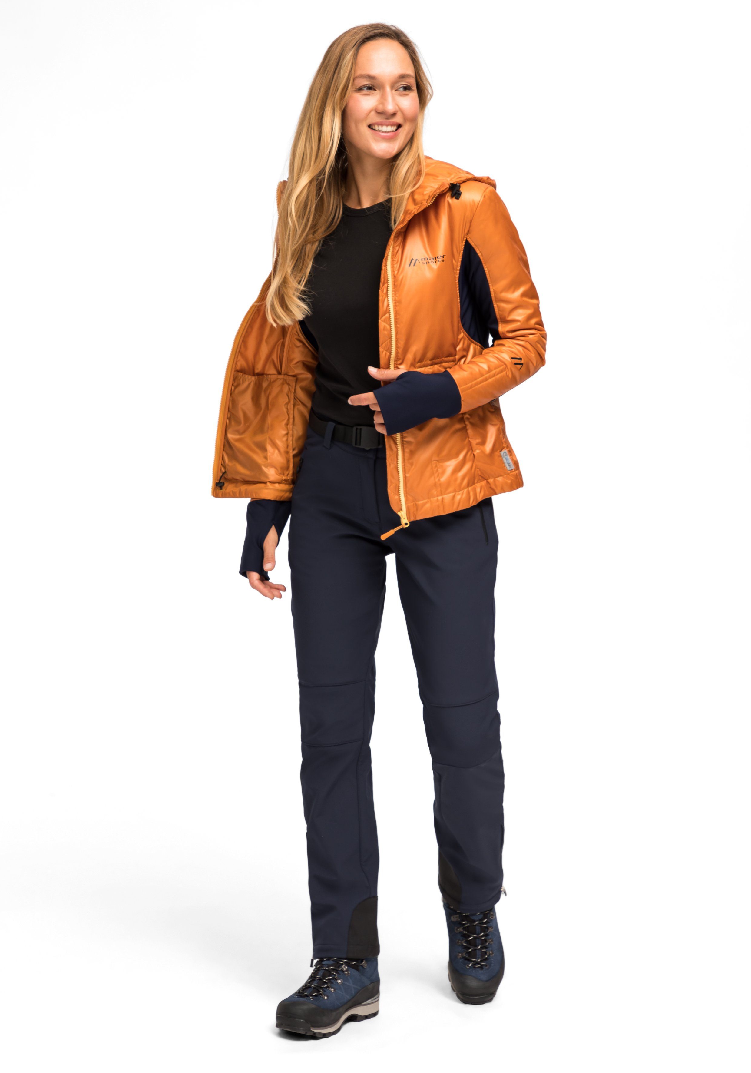Maier Sports Functionele broek Tech Pants W Warme softshell-broek, elastisch en winddicht