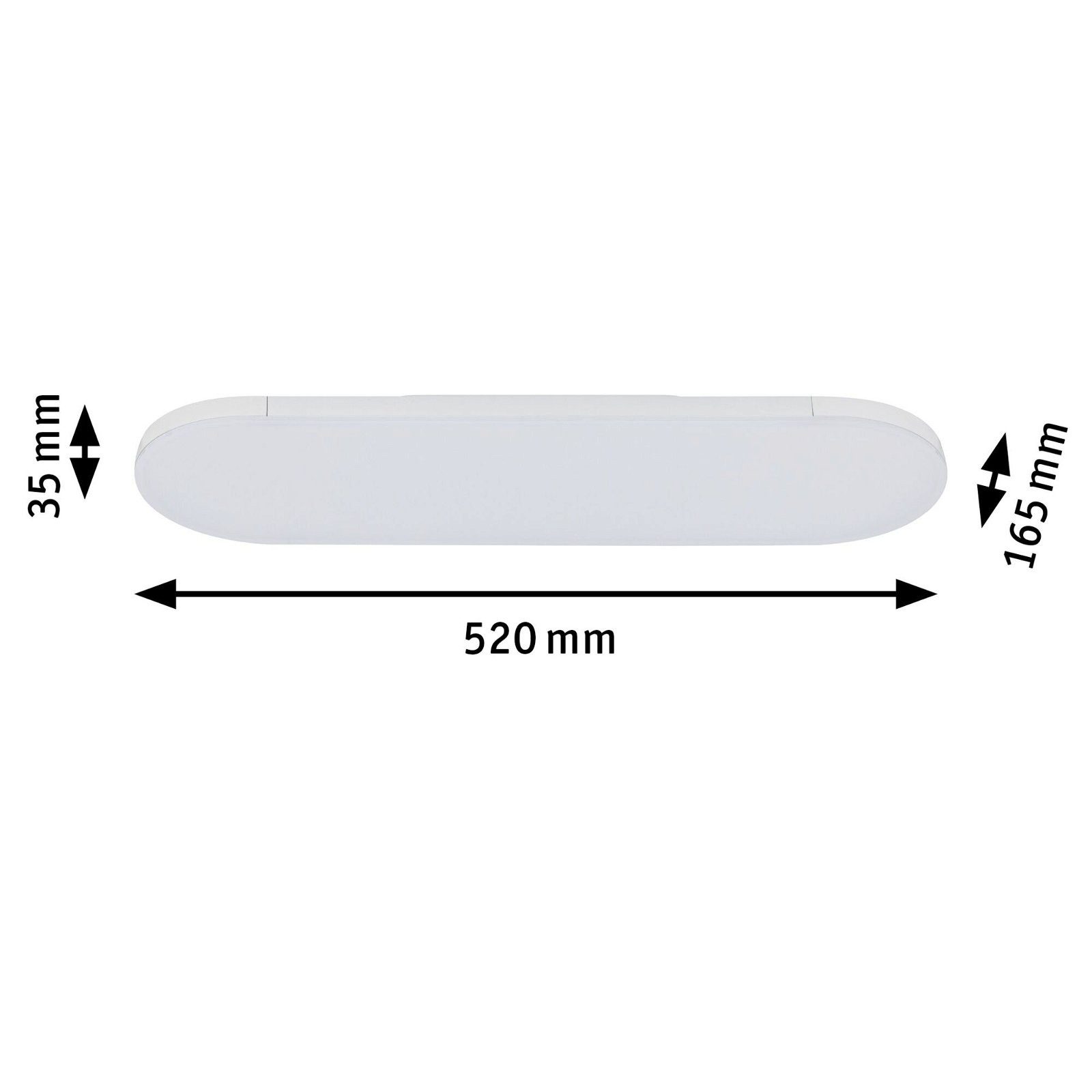 Paulmann Railsysteem-lampen URail Paneel Deck 1407,5lm 13,5W 3000K dimbaar 230V Wit