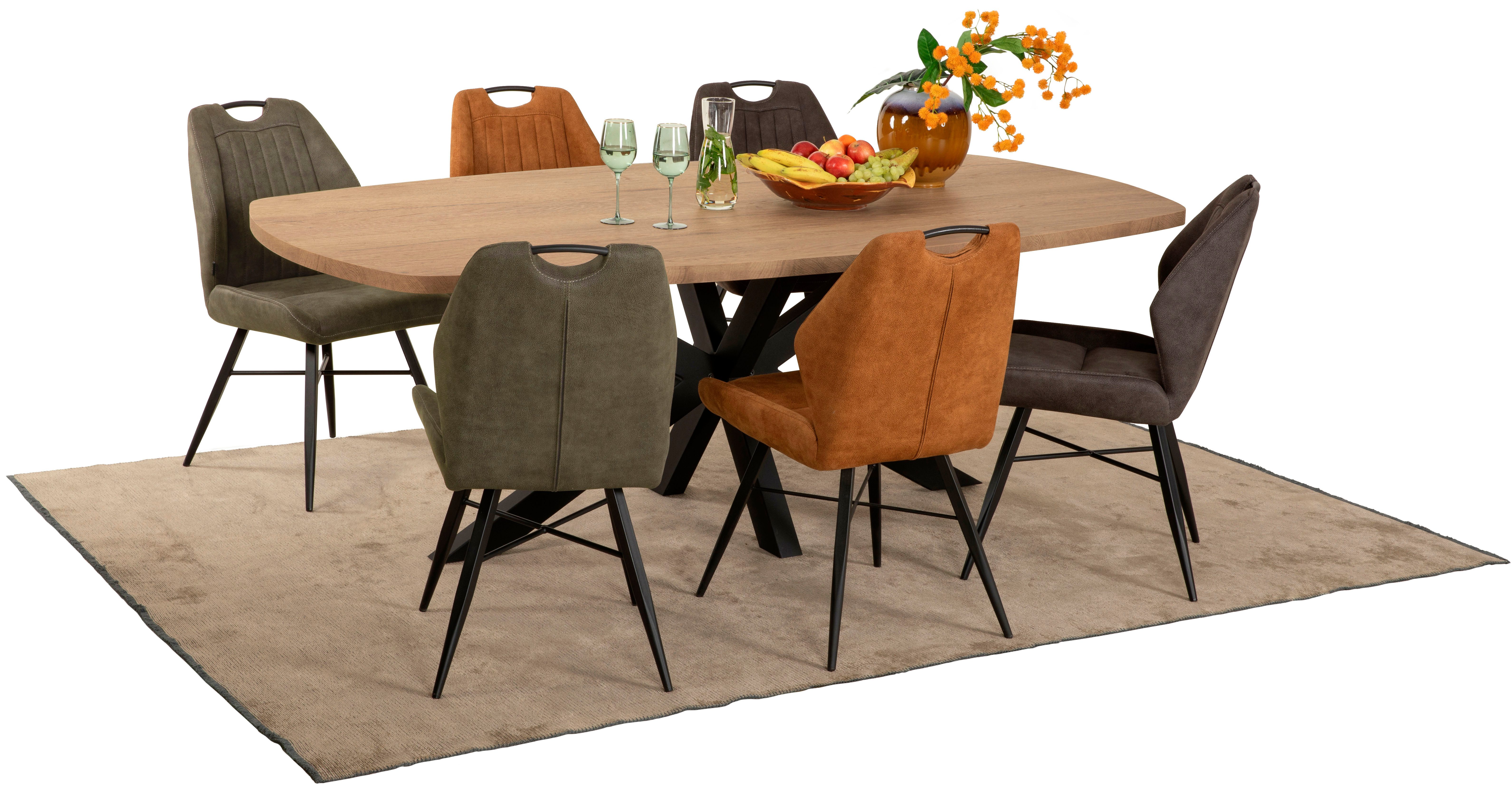 OMG Design Eetkamerstoel Torro comfortabele gestoffeerde stoel, onderhoudsvriendelijke bekleding
