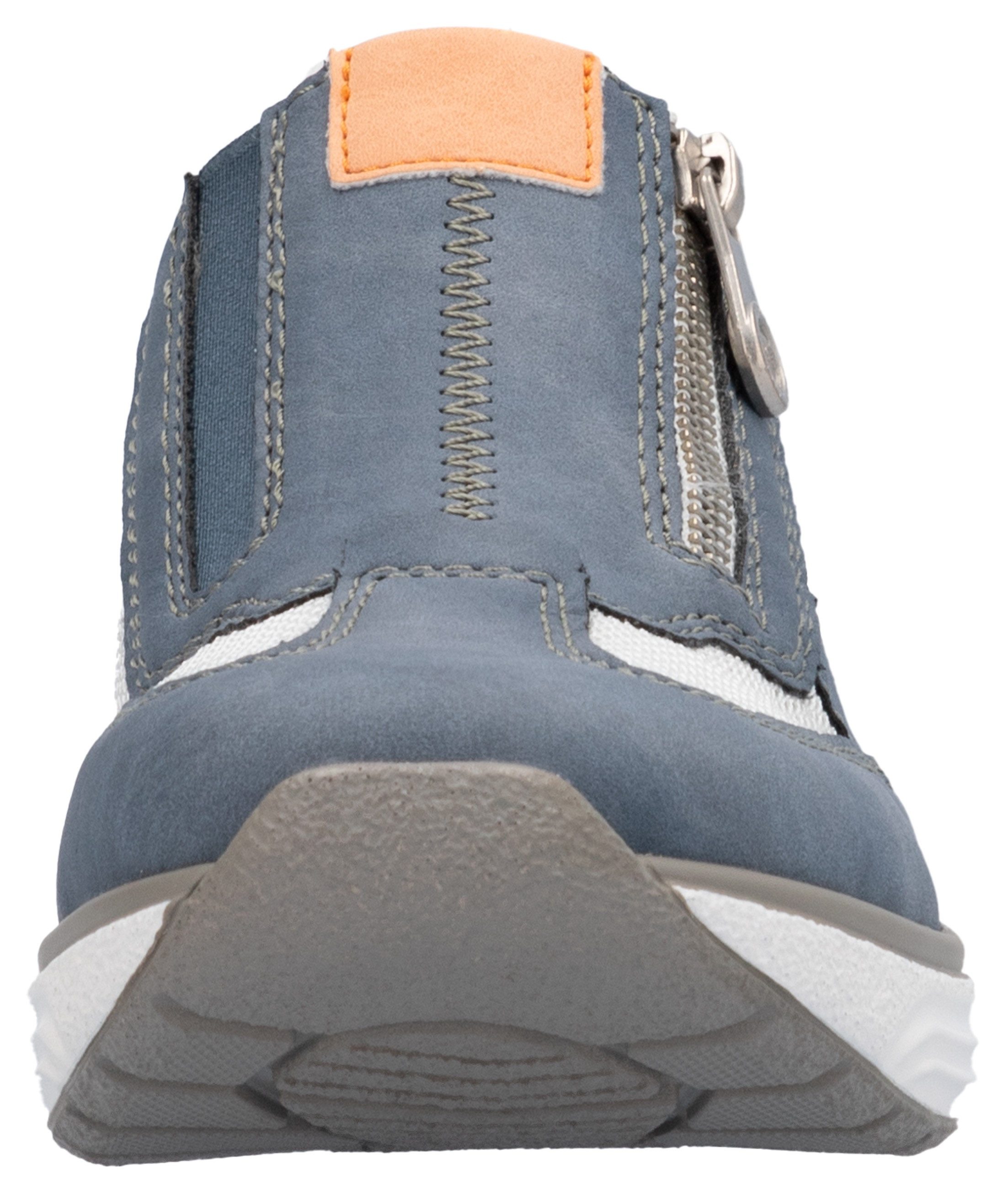 Rieker Slip-on sneakers Ready2GO , slippers, lage schoen, vrijetijdsschoen met zijrits