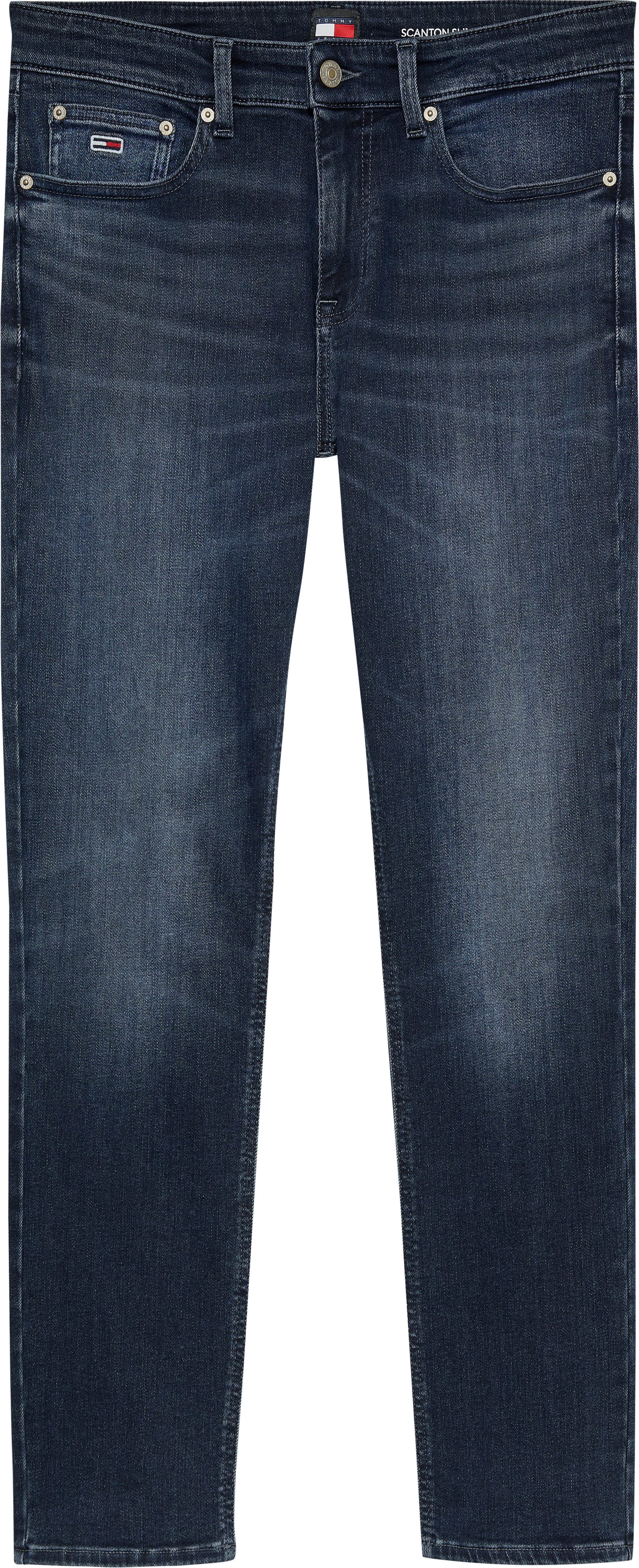 TOMMY JEANS Slim fit jeans SCANTON SLIM met gestempeld logo