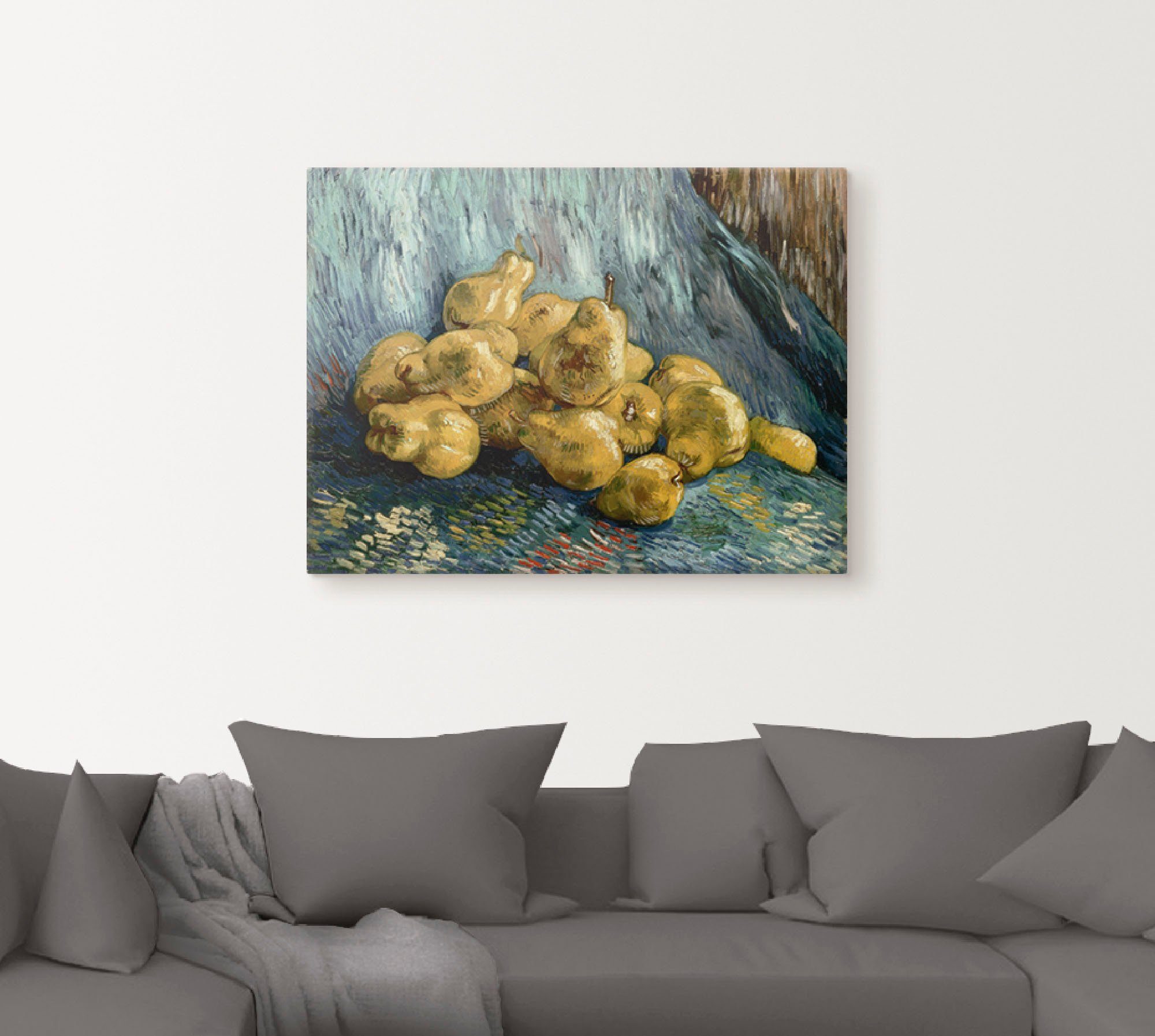 Artland Artprint Stilleven met kweeperen. 1888 als artprint op linnen, muursticker of poster in verschillende maten