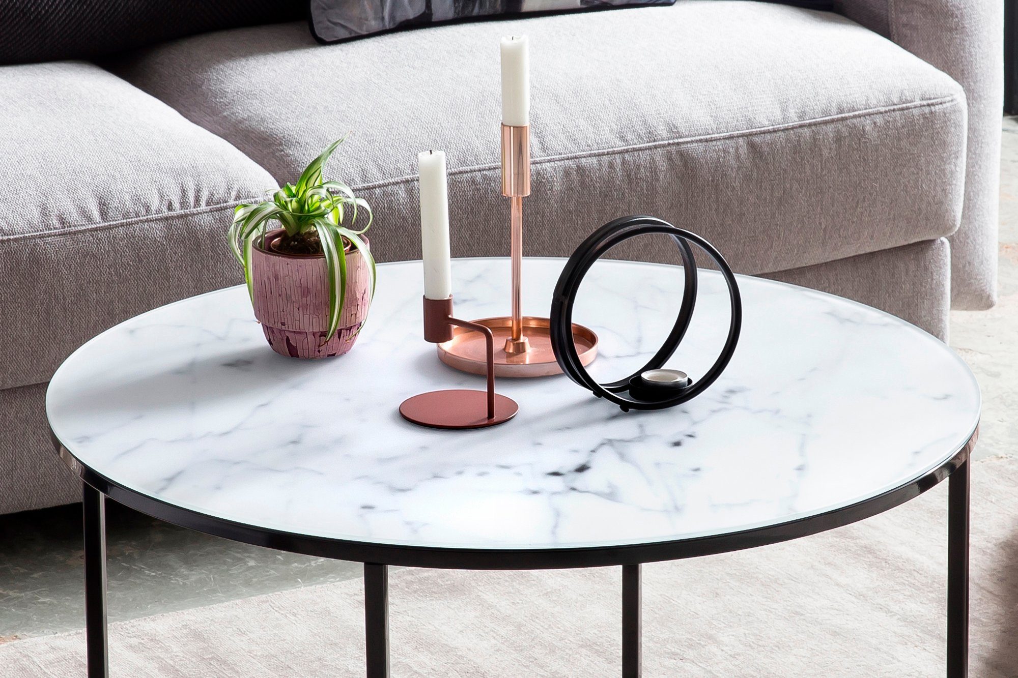 SalesFever Salontafel Tafelblad in marmerlook