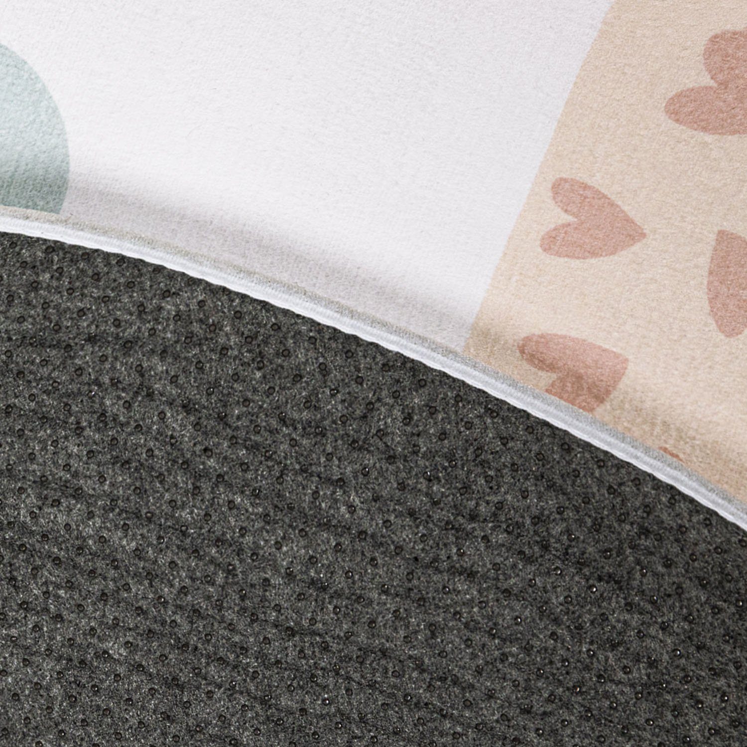 Paco Home Kindervloerkleed Chicos 554 geweven, patchworkdesign, met een opschrift & regenboog of sterretjes