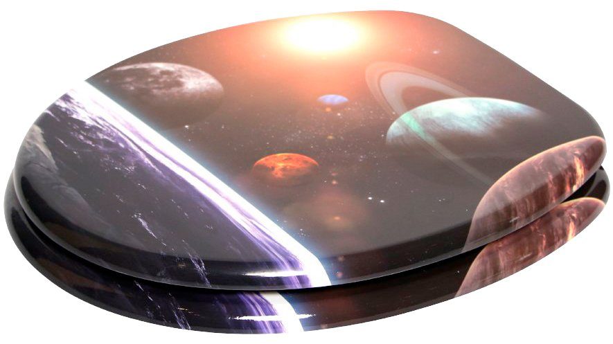Sanilo Toiletzitting Planeten met soft-closemechanisme