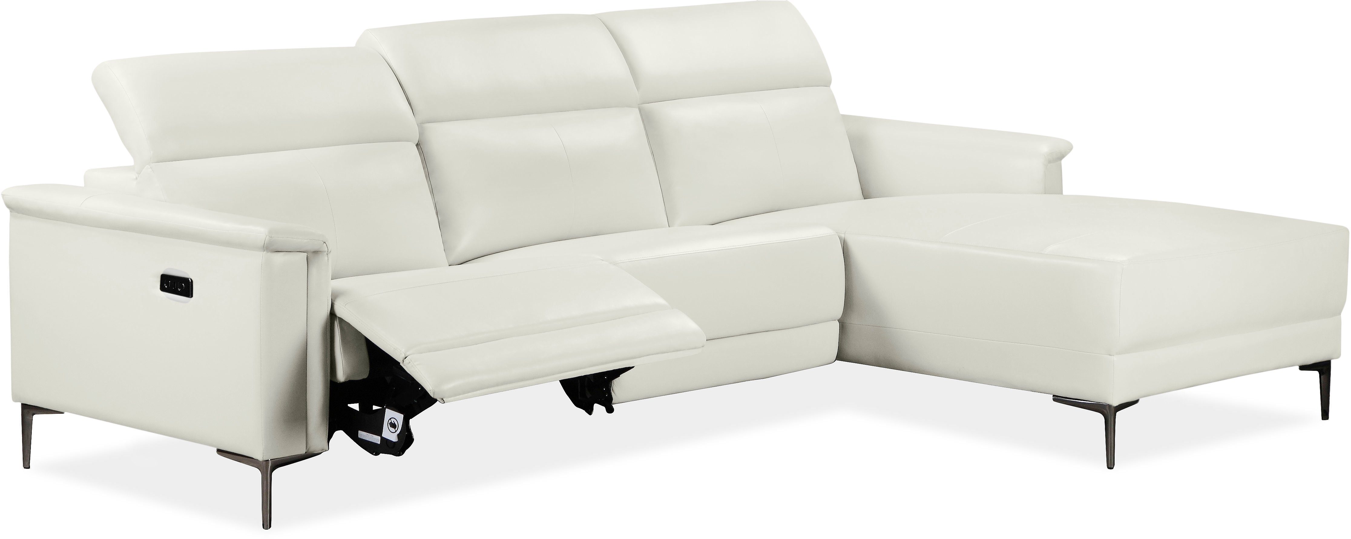Home affaire Hoekbank Lund, L-vorm, 261 cm, handmatige of elektrische relaxfunctie (met USB-A)