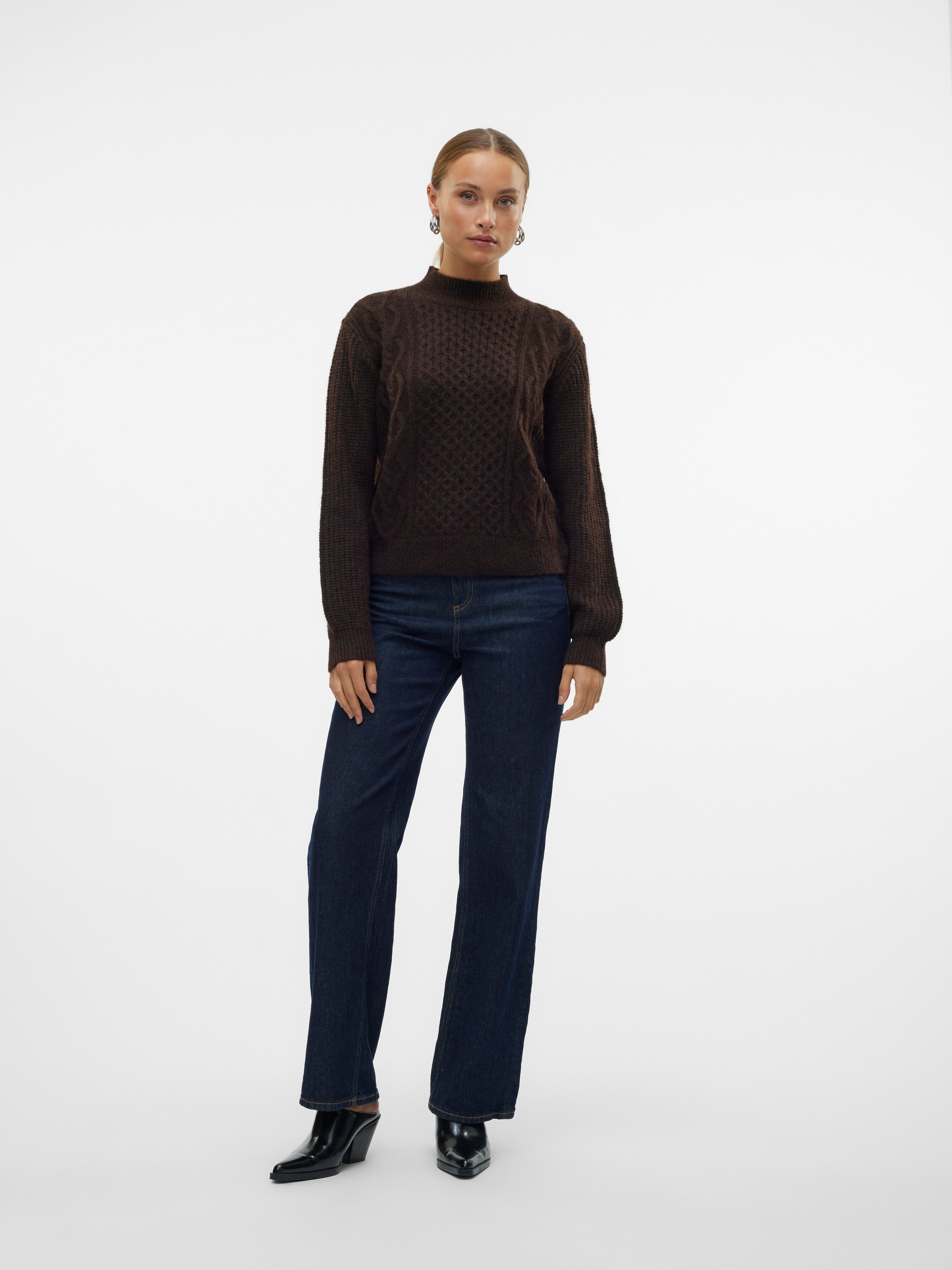 Vero Moda Trui met staande kraag VMUNIVERSE LS HIGHNECK PULLOVER GA BF