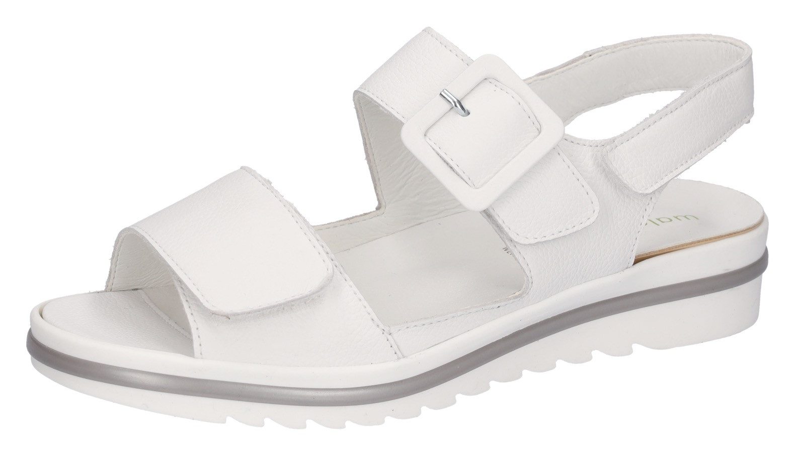Waldläufer Sandalen HAKURA zomerschoen, sandaal, sleehak, met profielzool, breedte h dames sandaaltjes maat 3,5 (36) wit