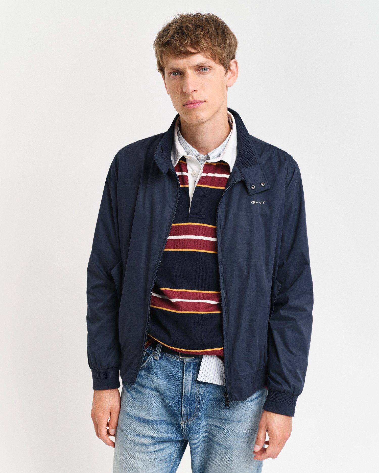 Gant Blouson Lichte getailleerde Jas weerbestendige Harrington Jas Klassiek