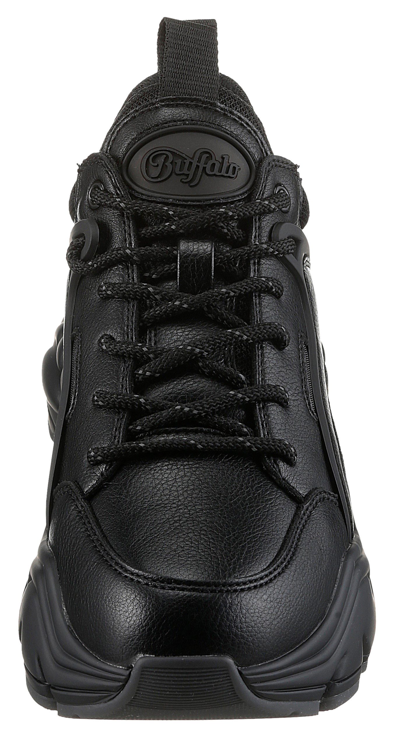 Buffalo Plateausneakers BINARY lage schoen, veterschoen, chunky sneaker in monochrome uitstraling