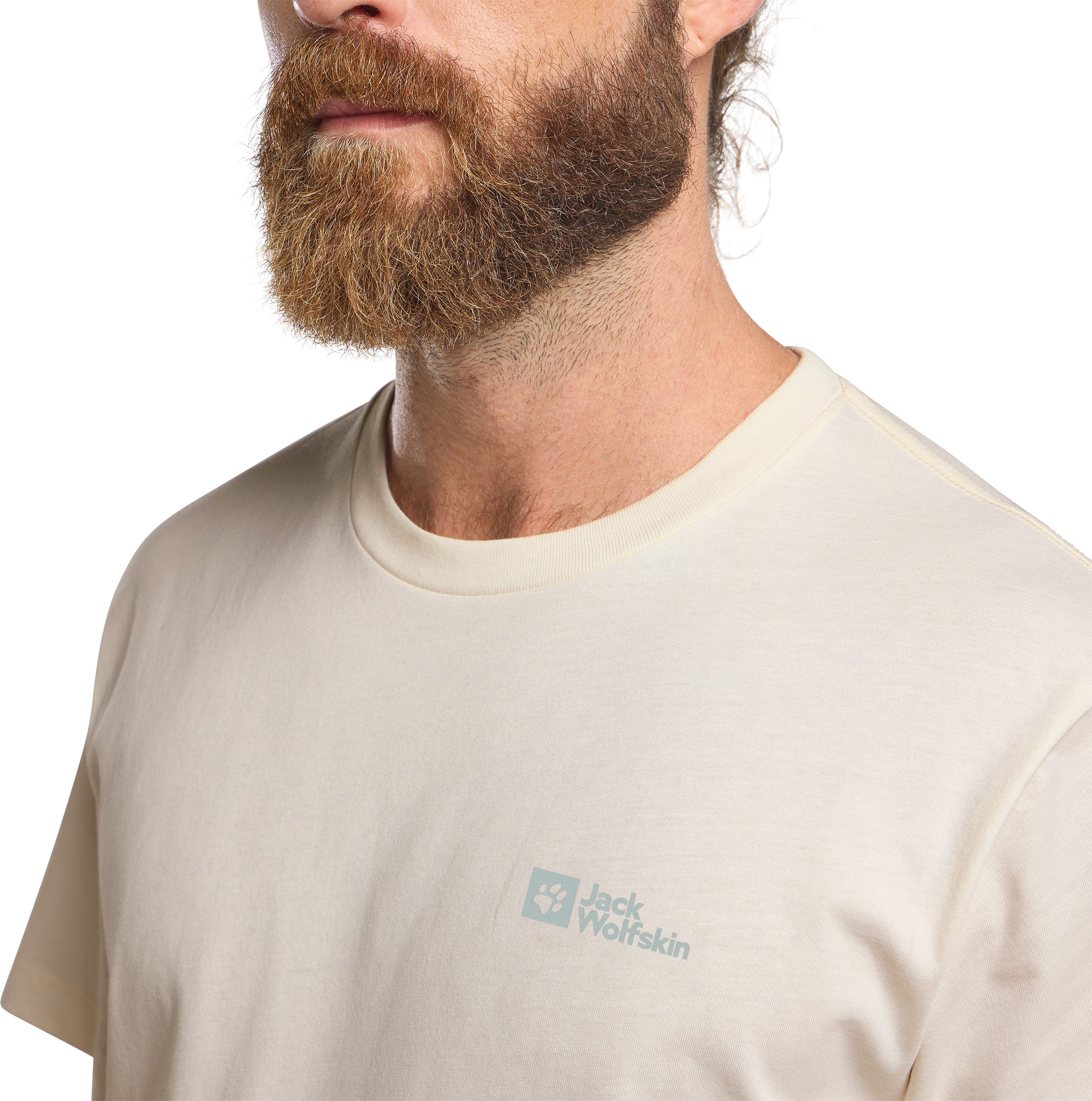 Jack Wolfskin T-shirt ESSENTIAL T M zacht, klassiek t-shirt van ademende bio-katoen