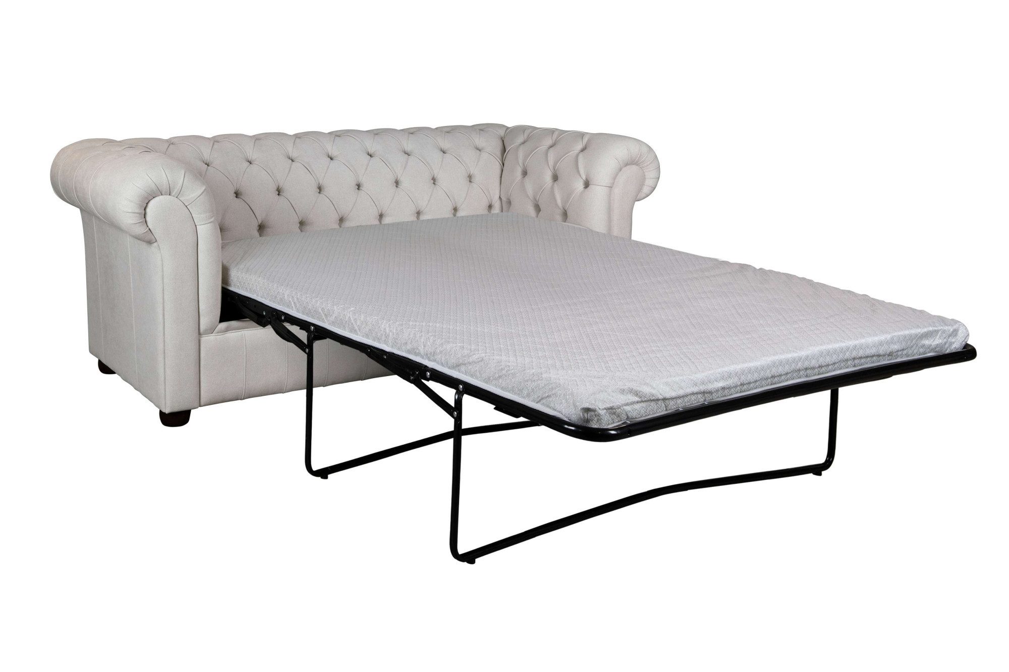 Home affaire 3-zitsbank CHARENTE, optionele slaapbank, Chesterfield-sofa, bedfunctie met edele knoopbevestiging en typische armleuningen, b/d/h 198/89/74 cm