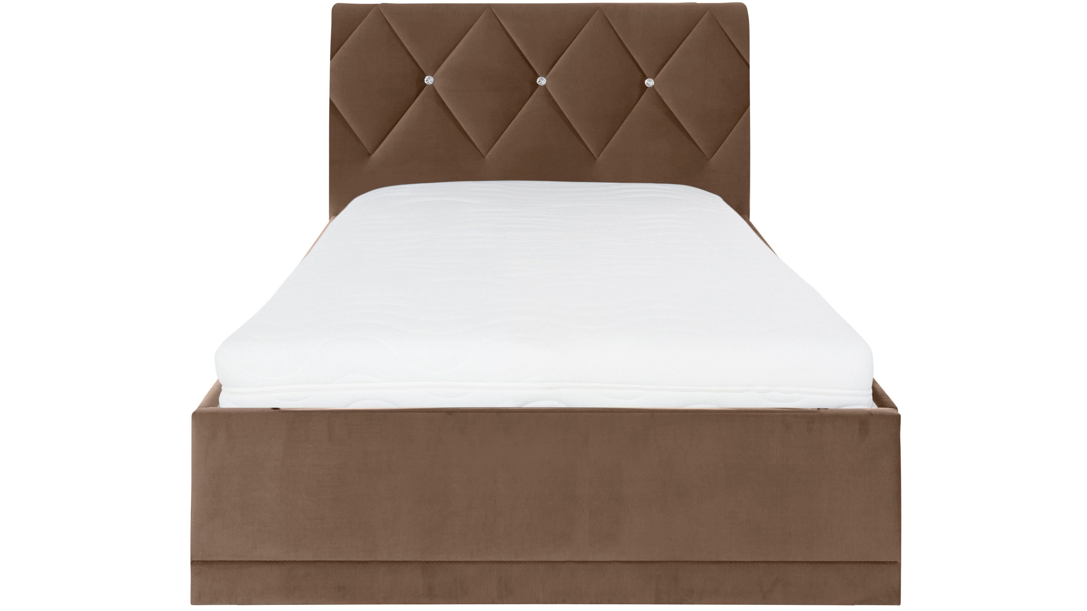 Westfalia Polsterbetten Gestoffeerd bed ADAMAS ook met bedlade, knoopdetails met stras