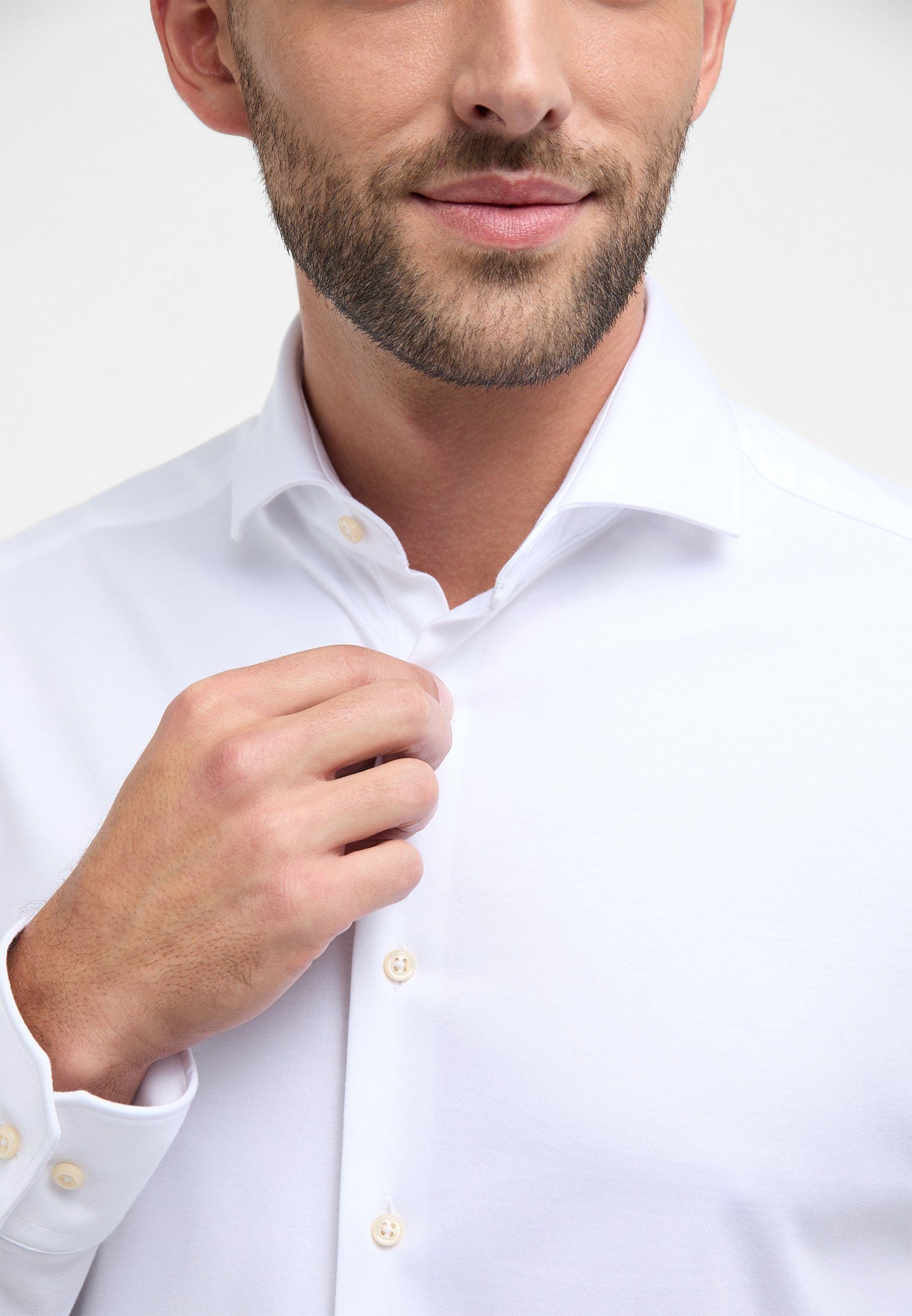 Eterna Overhemd met lange mouwen MODERN FIT NON IRON (strijkvrij)