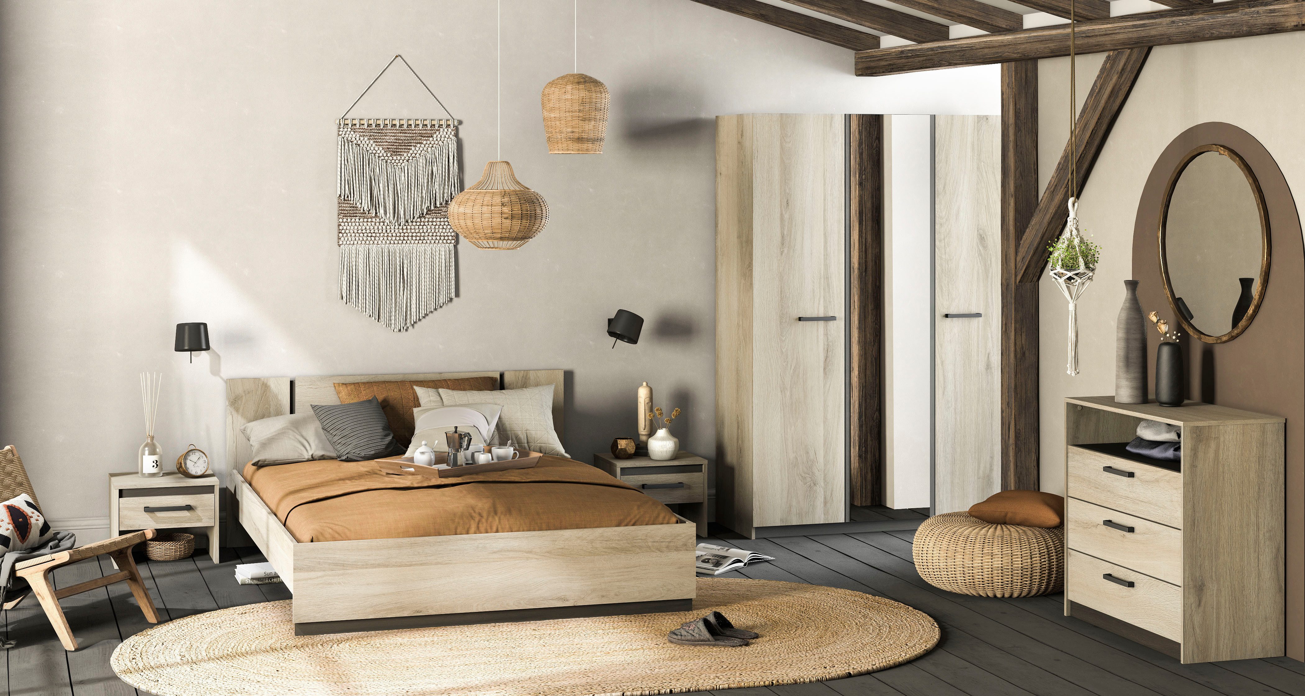 Demeyere GROUP Kast met laden en deuren Watson Ladescommode 3 lades 1 niche
