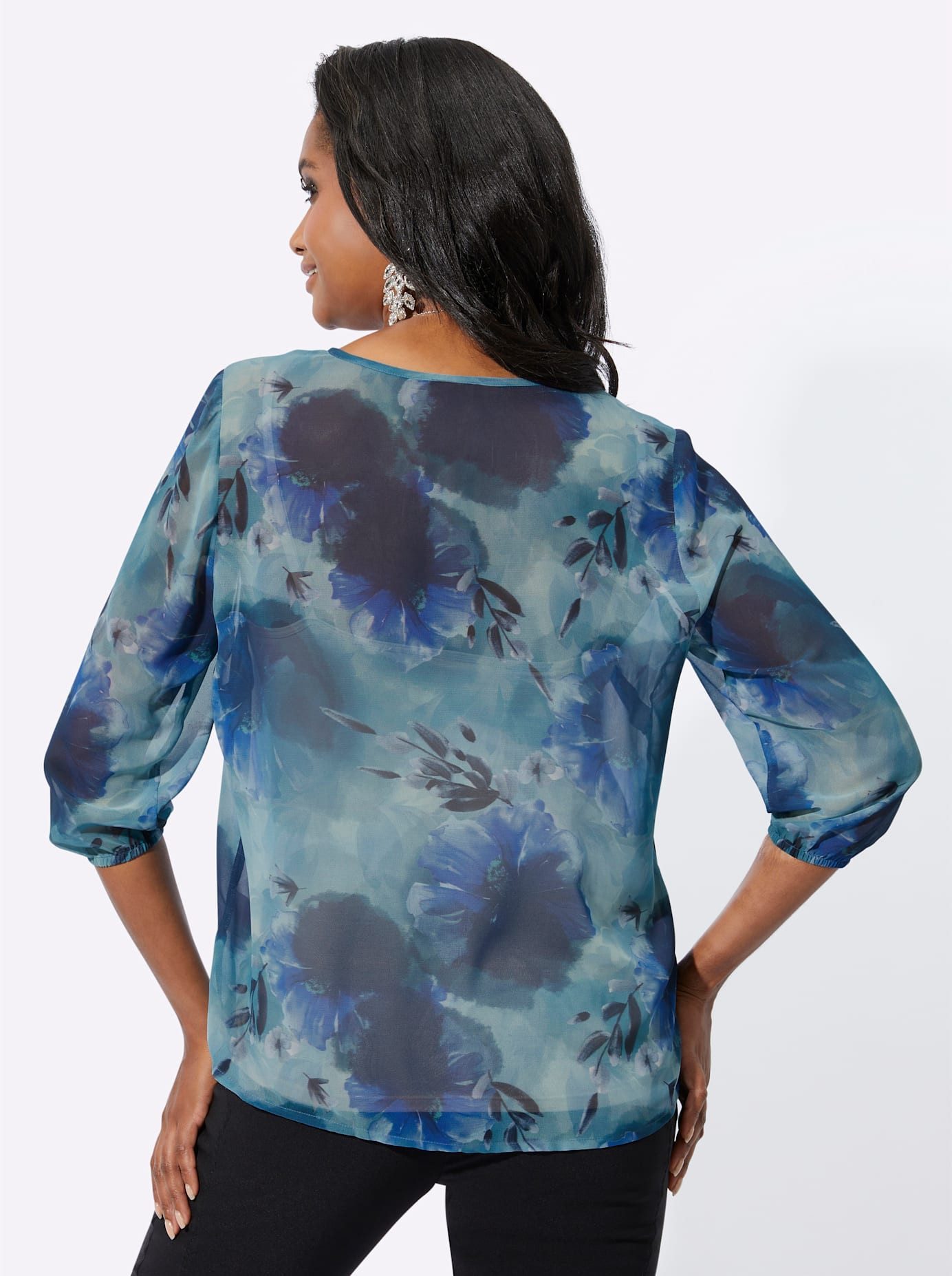 Lady Gedessineerde blouse