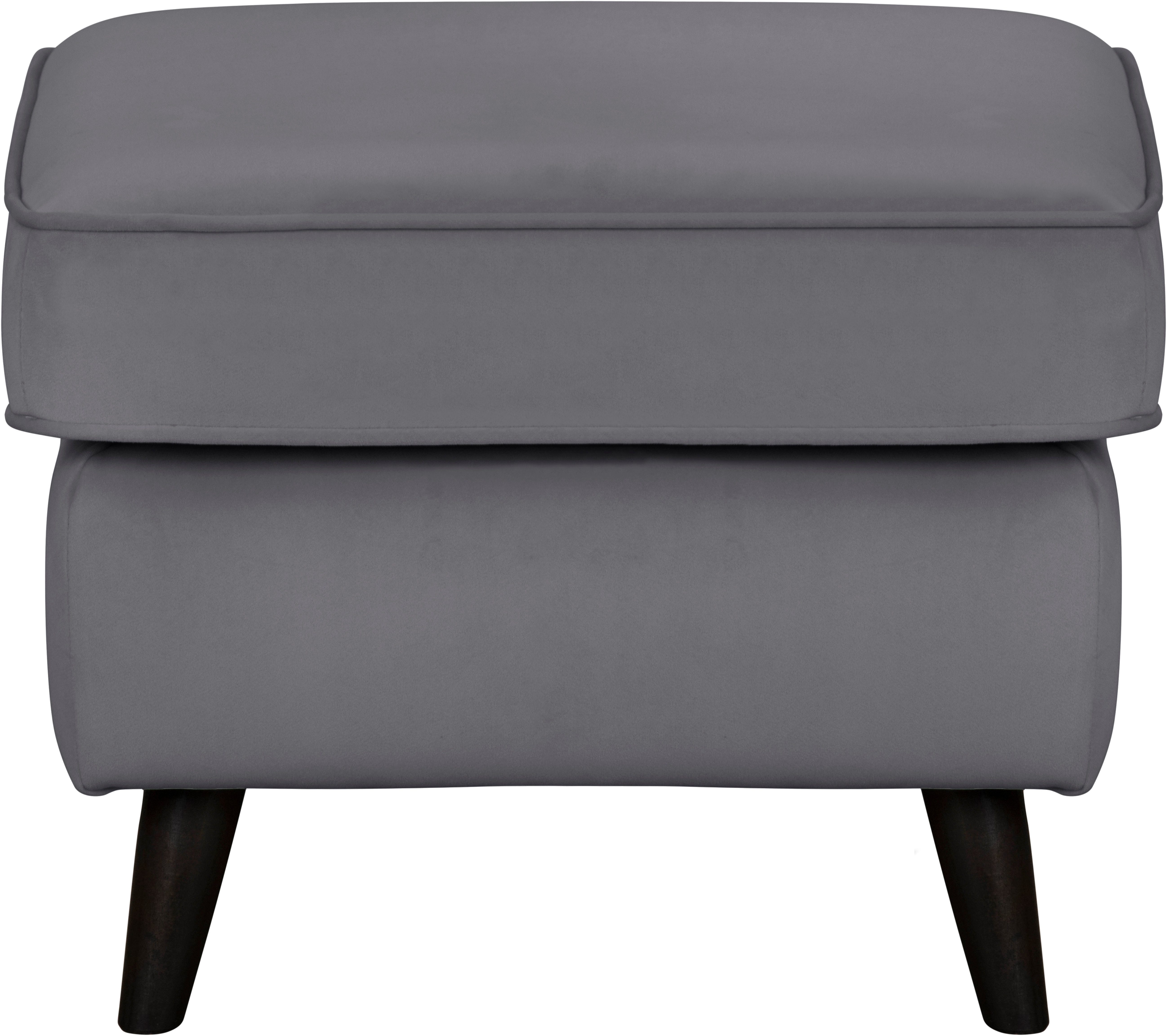 Home affaire Hocker Poef CHISTELLE, ook in bouclé met golfondersteuning, afmetingen: bxdxh: 57x57x46 cm