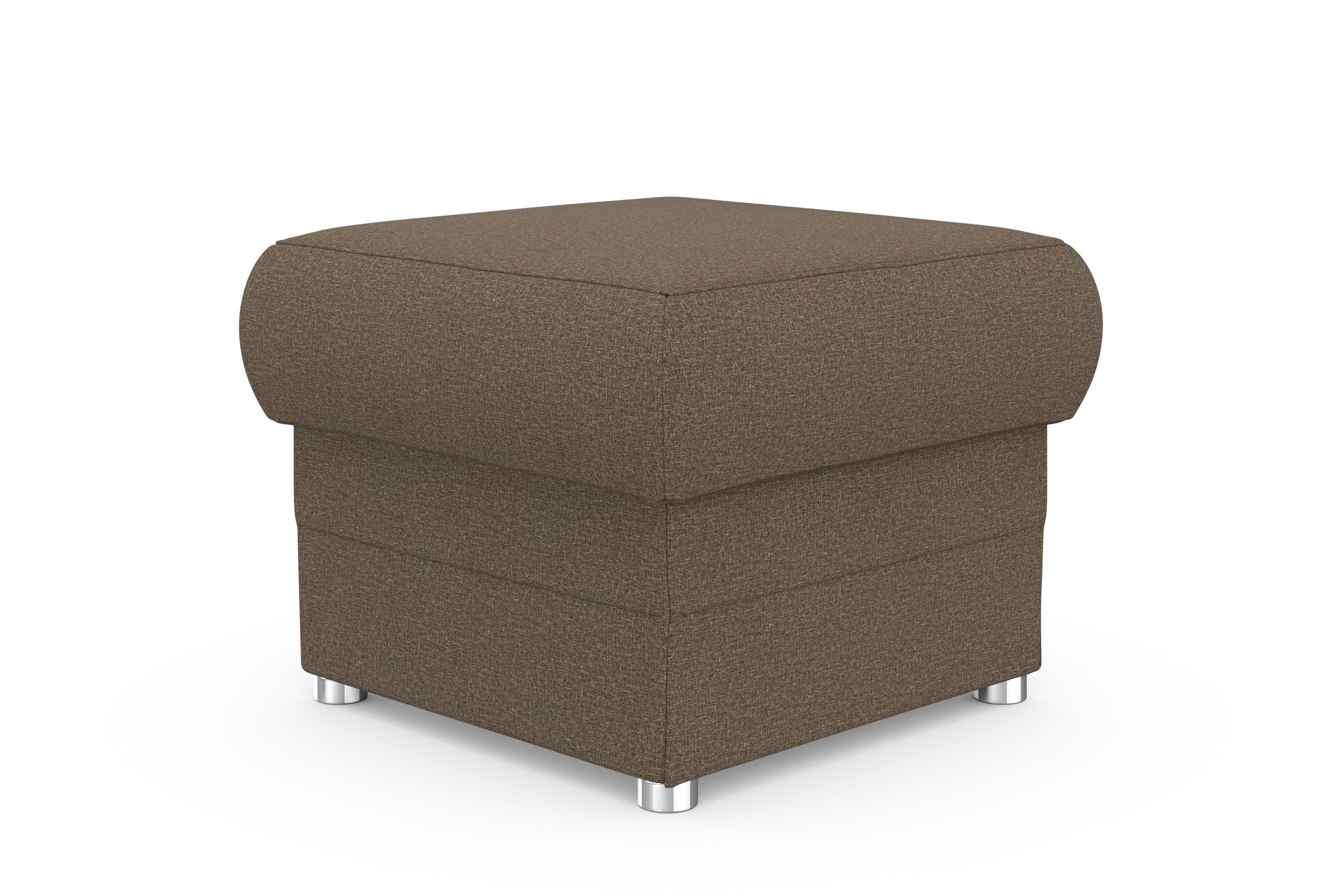 DOMO collection Hocker Pina, compact en comfortabel Bijpassende voetenbank/poef bij de serie