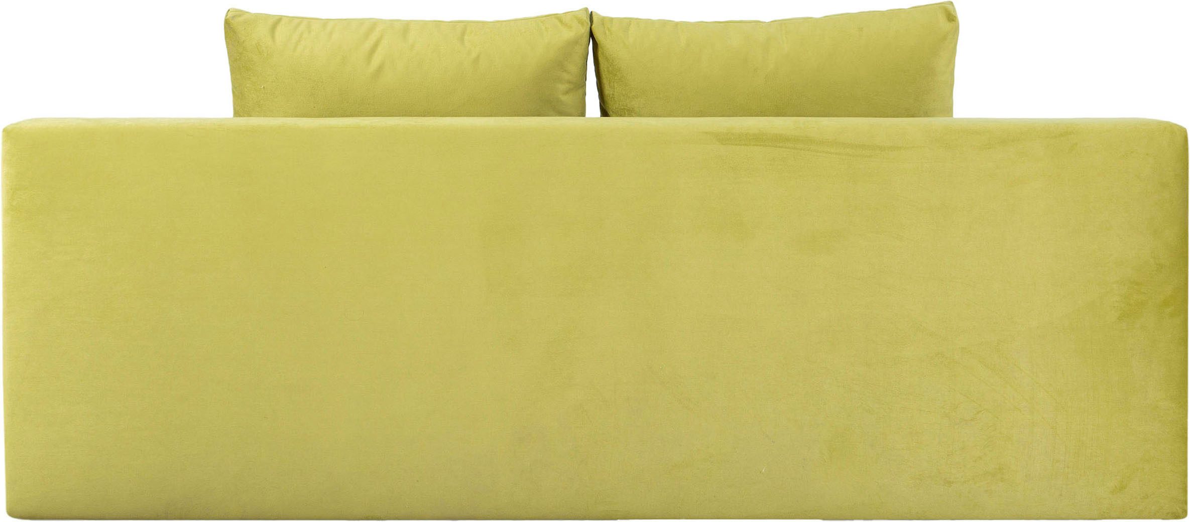 COLLECTION AB Slaapbank Tania met bedfunctie en bedlade comfortabele zitcomfort: veren-kern bekleding, inclusief rugkussen