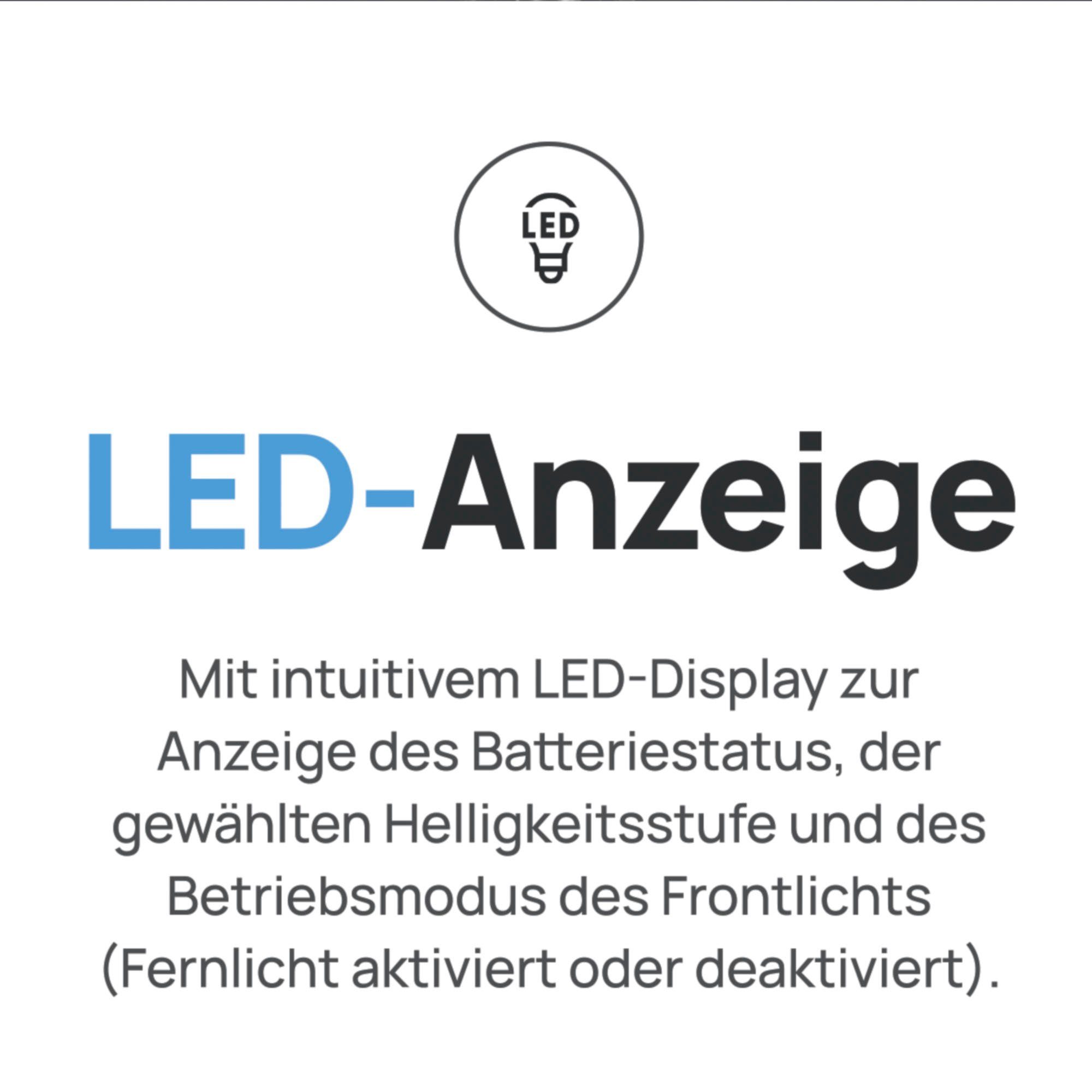 Fischer Fietsverlichting Led-accu-Bel. Set plus 100x130 groot licht + twin stop (set, 2-delig)