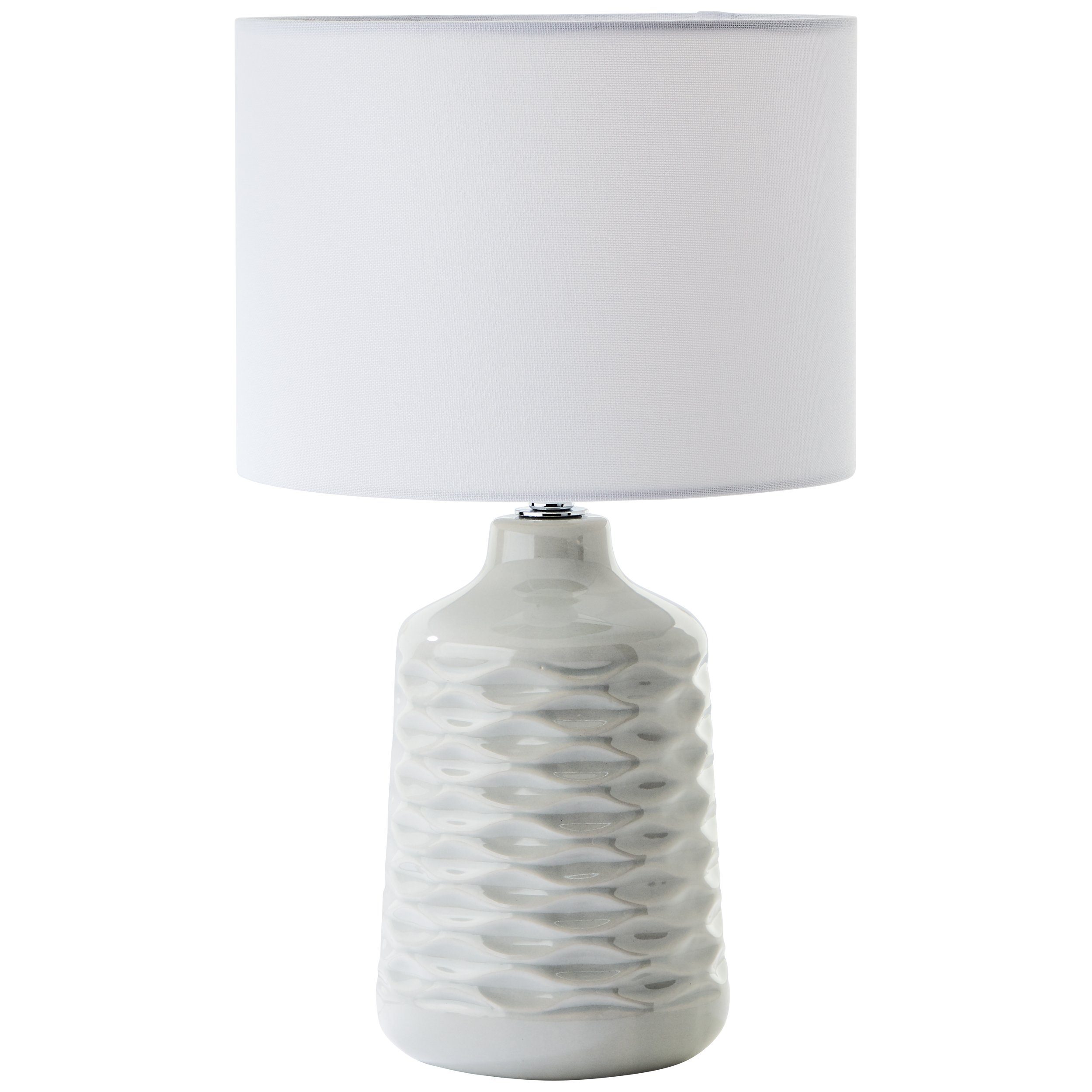 Brilliant Leuchten Tafellamp Ilysa Ø 25 cm, E14, keramiek/metaal/textiel