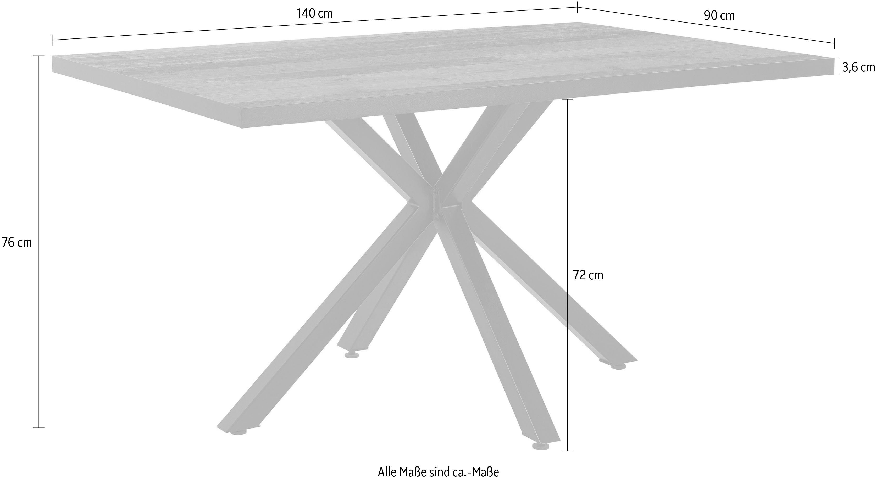 HELA Eettafel Cleo I T Breedte ca. 140 cm