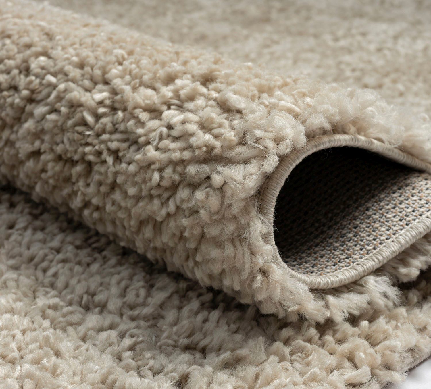 my home Set slaapkamerkleedjes met hoge pool Banji Uni-kleuren, zacht en fluffy, ook als loper en in rond verkrijgbaar