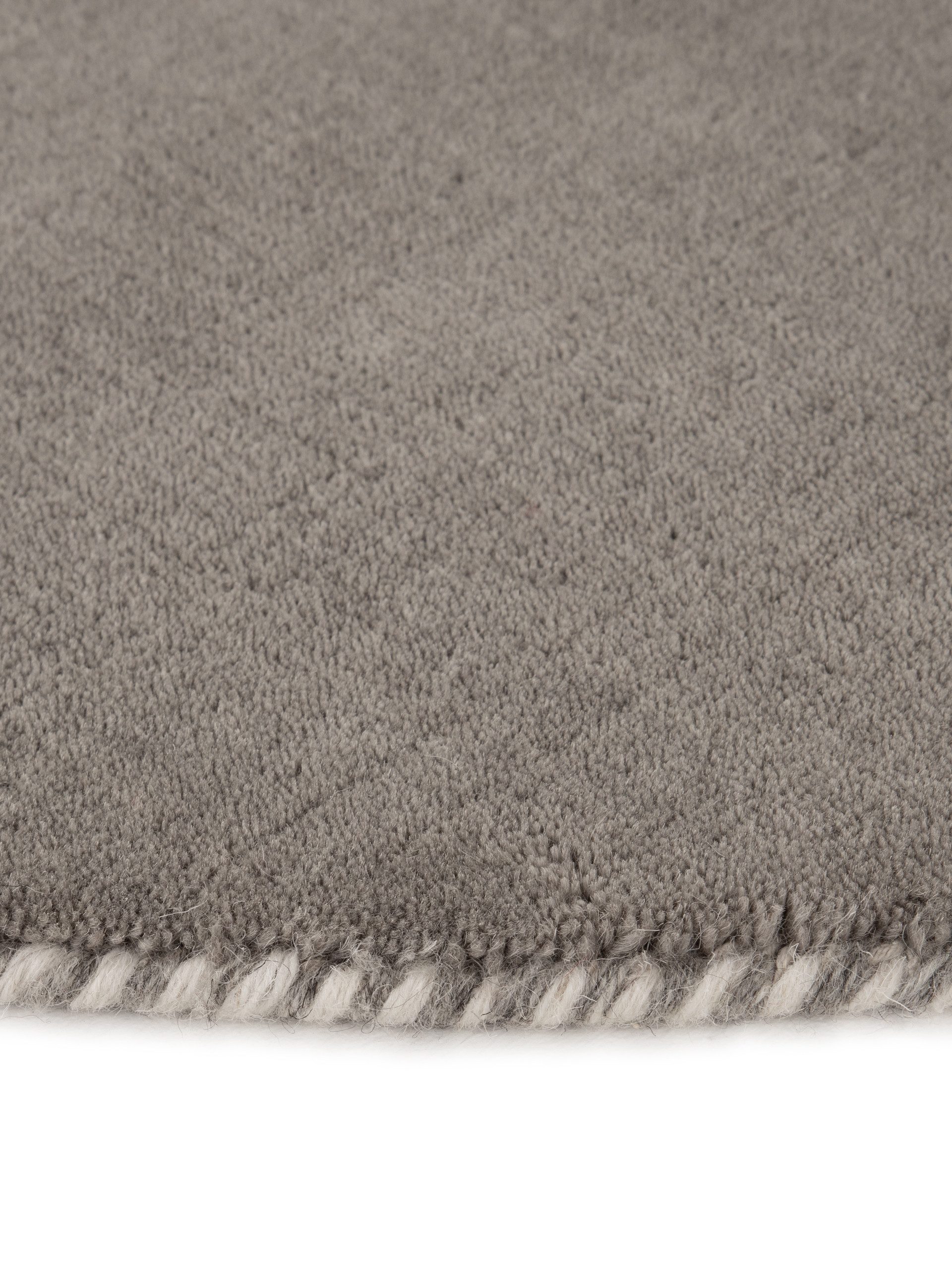 carpetfine Wollen kleed Gabbeh Lola Uni met natuurlijk plantaardig materiaal handgeweven, ook als loper