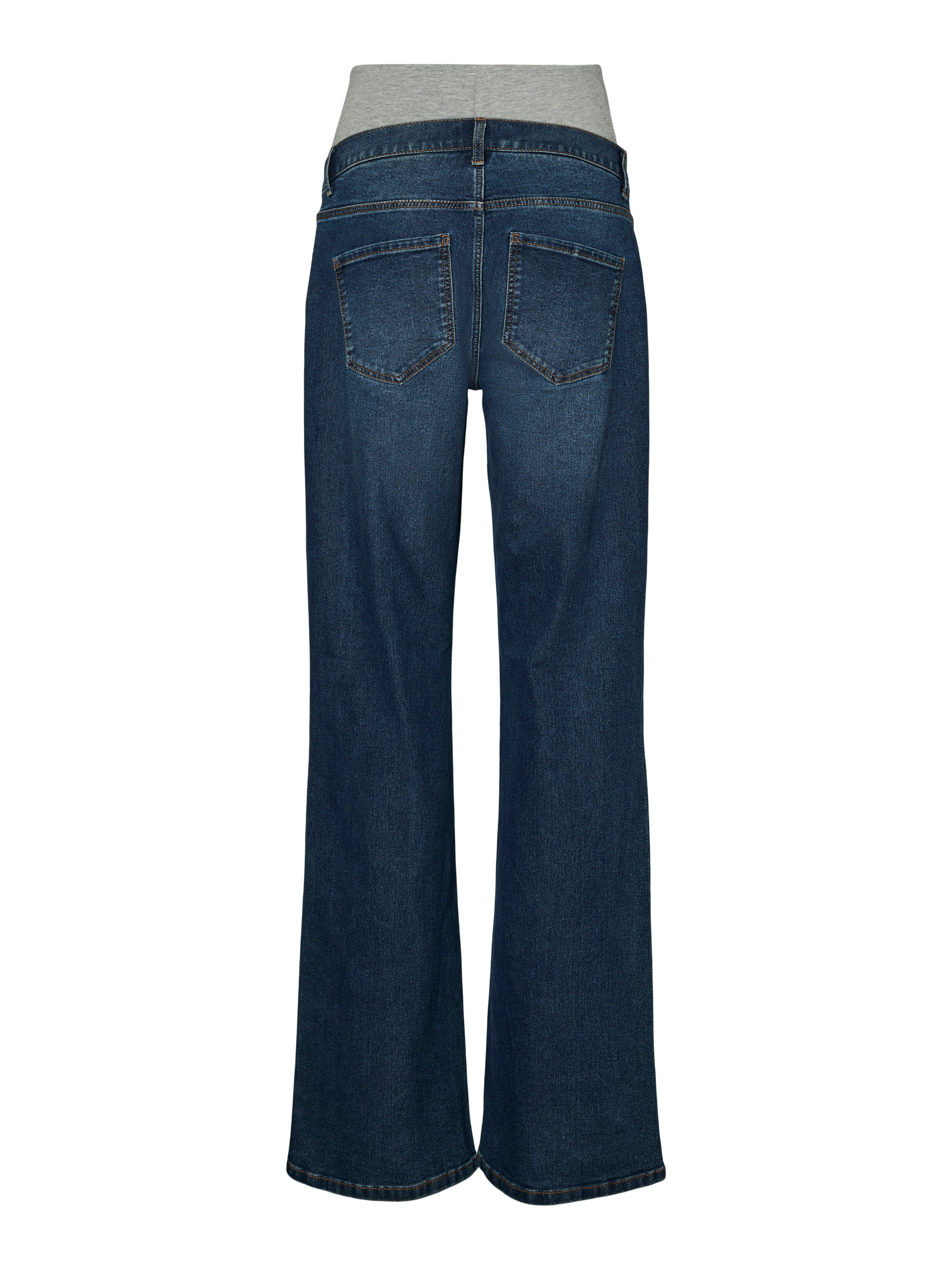 Mamalicious Zwangerschapsjeans MLEDINA FLARED DB JEANS NOOS