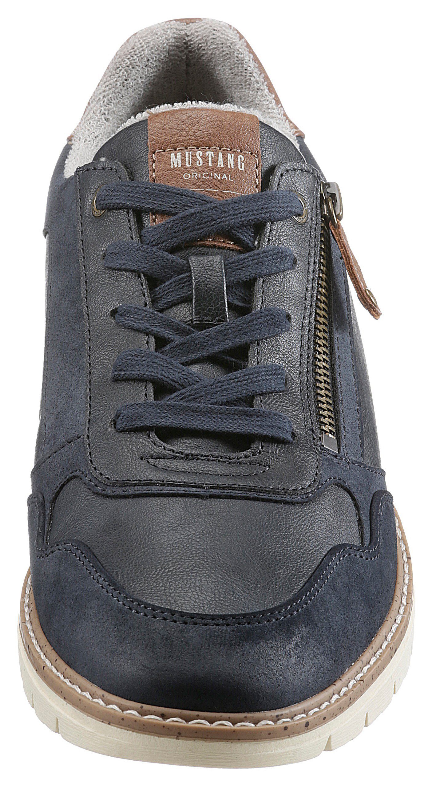 Mustang Shoes Veterschoenen met rits, vrijetijdsschoen, lage schoen, veterschoen