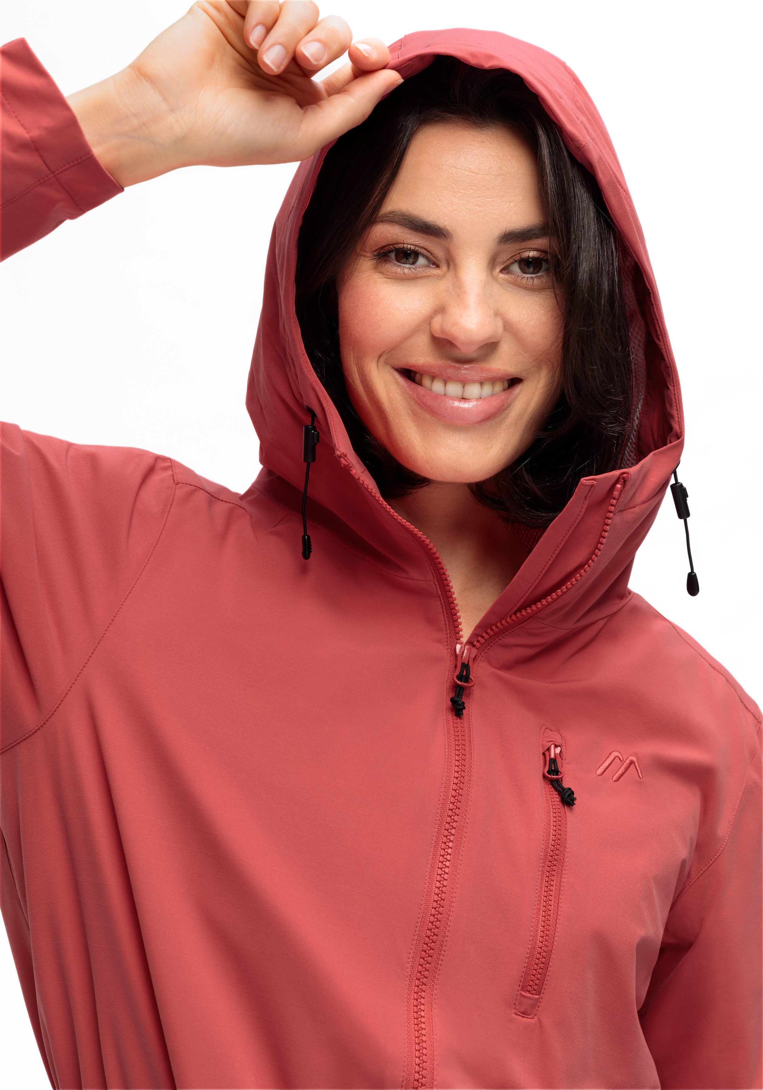 Maier Sports Parka ArorA Loop W Dames jacke waterdicht, outdoorjacke, 3 buitenzakken + binnenzak