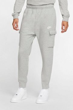 nike sportswear sportbroek club fleece men's cargo pants grijs
