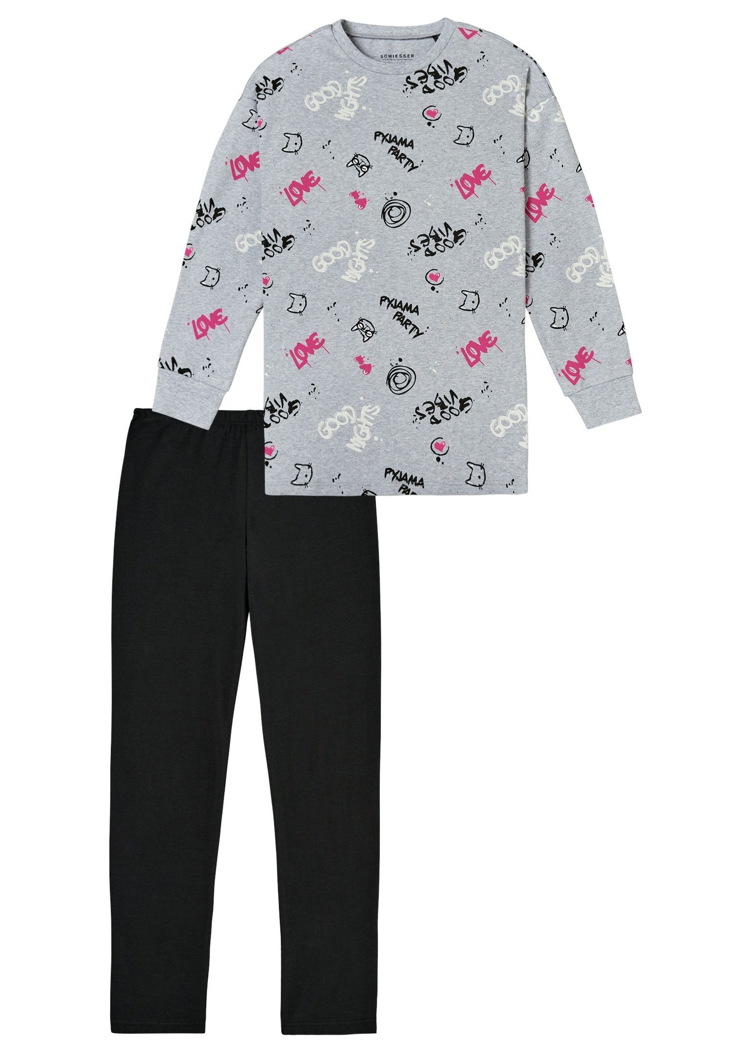 Schiesser Pyjama met coole print-bovenstuk (2-delig)
